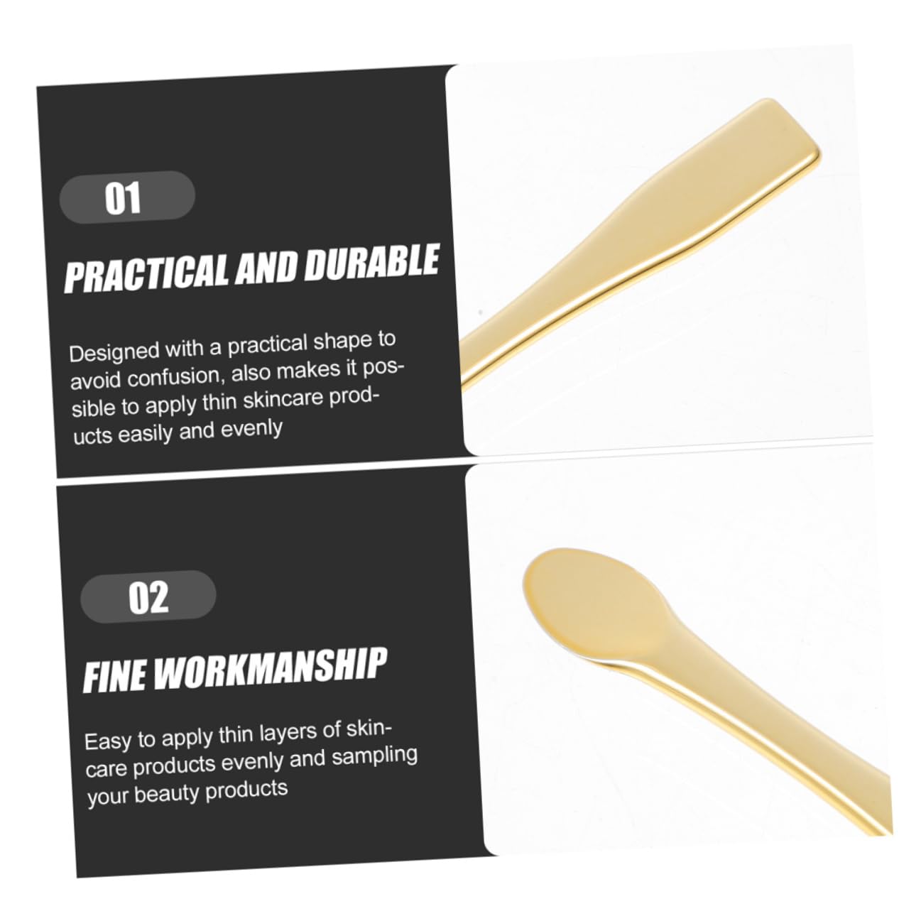 60 Pcs Mini Makeup Spatulas - Cosmetic Face Spoons & Cream Applicators for Skincare, Foundation, Lip Balm | Perfect for DIY Beauty, Travel Kits & Salon Use