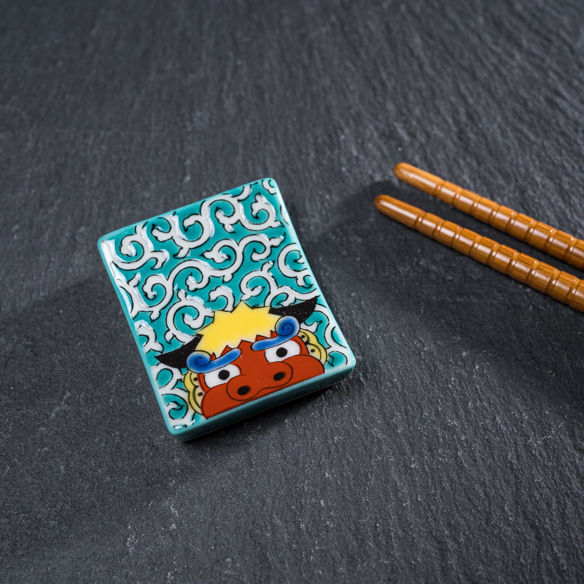 Japanese Kutani Porcelain Chopstick Rests - Set of 26 Unique Hand-Painted Designs | Perfect for Asian Dining, Sushi Nights & Home Decor
