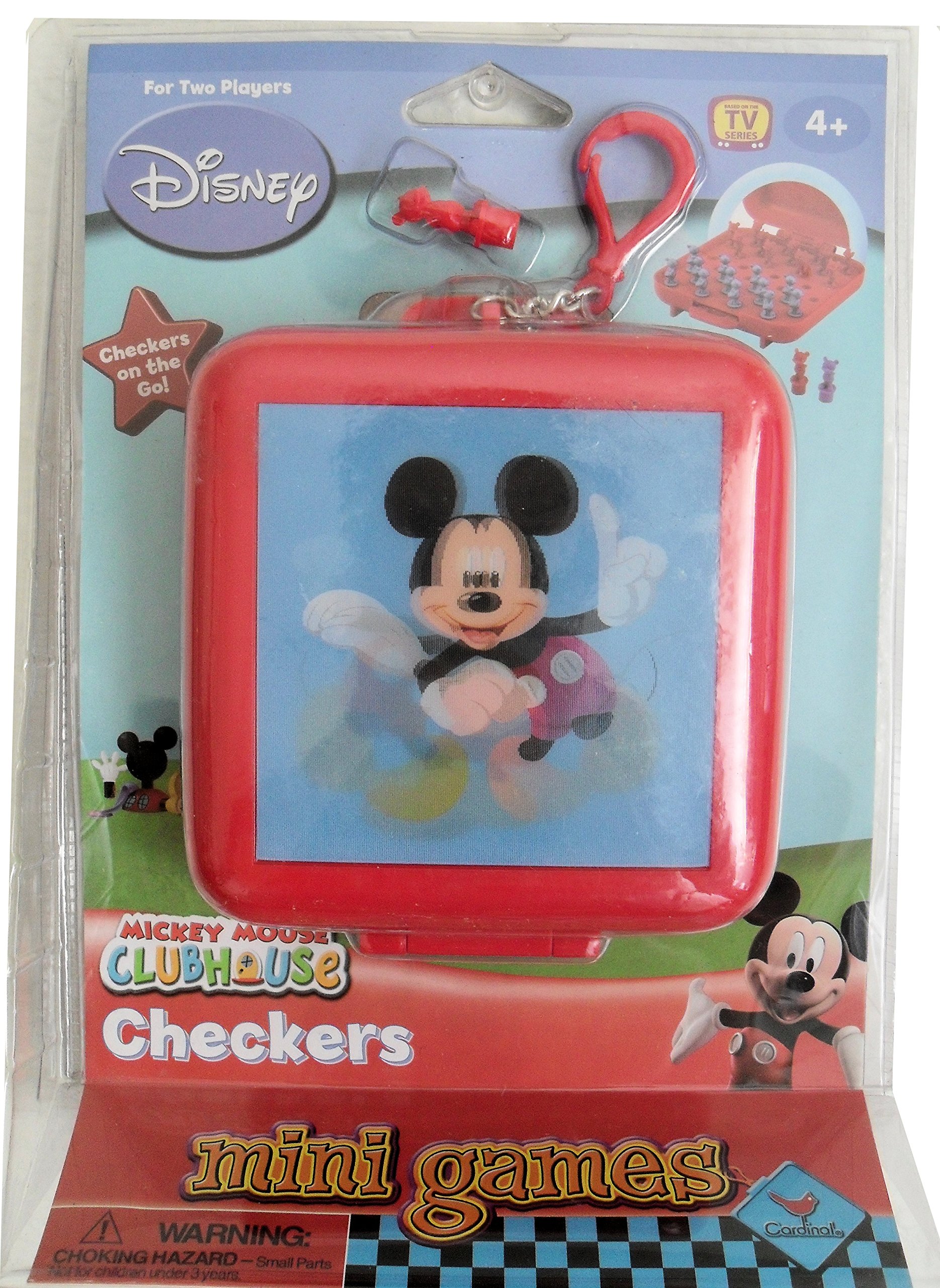 Disney Mickey Mouse Clubhouse Checkers Board Game for Kids - Fun Family Strategy Game for Indoor Playtime & Birthday Parties