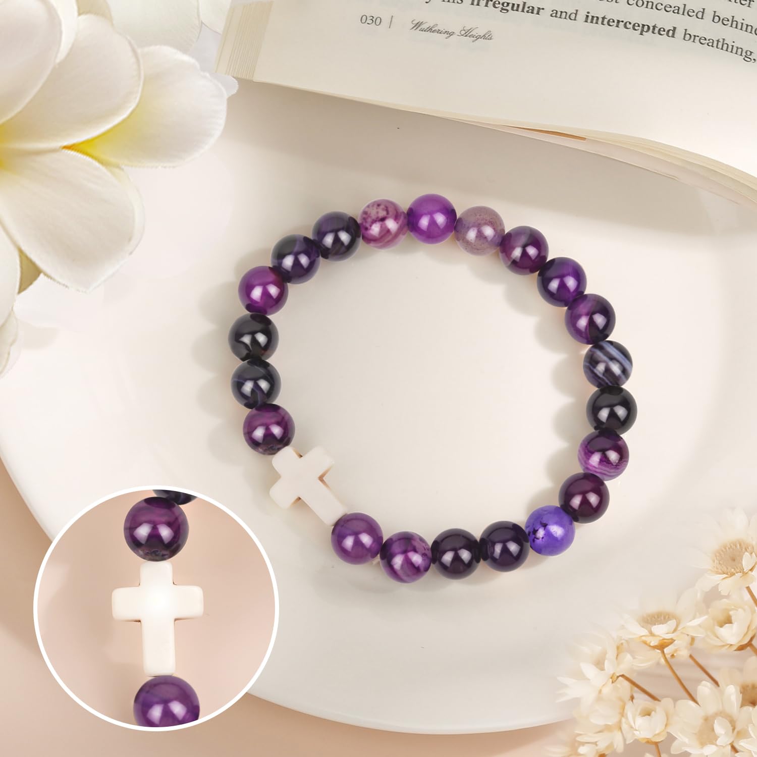 Christian Easter Gifts for Women - Religious Cross Bracelet for Mom, Daughter, Sister, Grandma - Inspirational Jesus Jewelry | Perfect for Easter Basket Stuffers, Birthday & Faith-Based Occasions | Wear to Church, Bible Study & Daily Inspiration