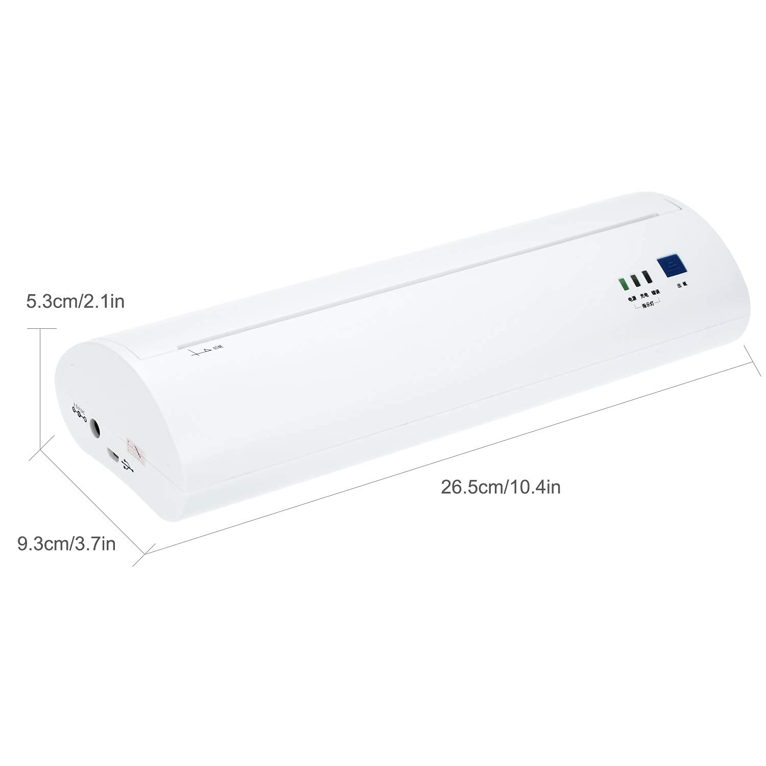 OHHG A4 Portable Thermal Printer - 210mm Mini Mobile Photo Printer with 203DPI, Bluetooth & USB Connectivity for Windows - Perfect for Receipts, Labels & On-the-Go Printing