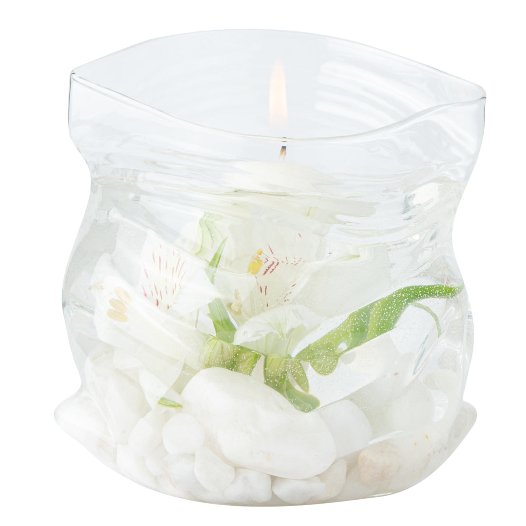 22 oz Round Clear Glass Unzipped Bag Bowl - 4.75