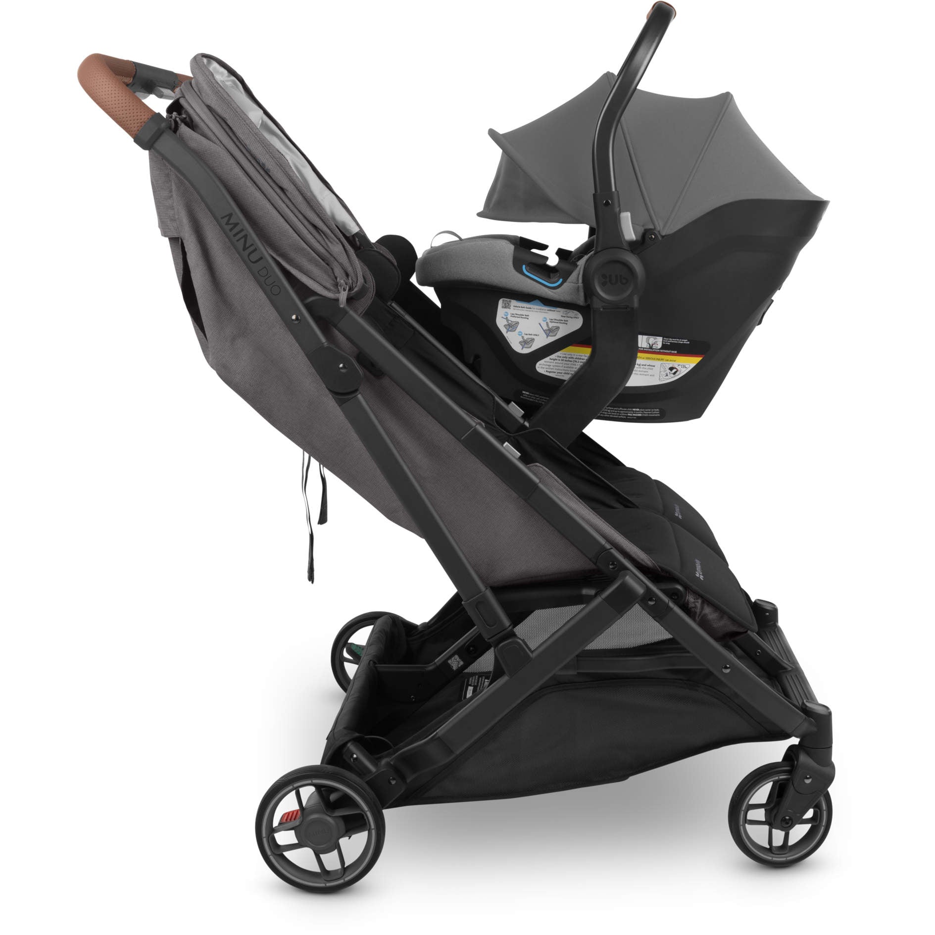 UPPAbaby Minu Duo Infant Car Seat Adapters - Compatible with Mesa, Mesa V2, Mesa Max & Aria - Perfect for Travel & Everyday Use with Strollers