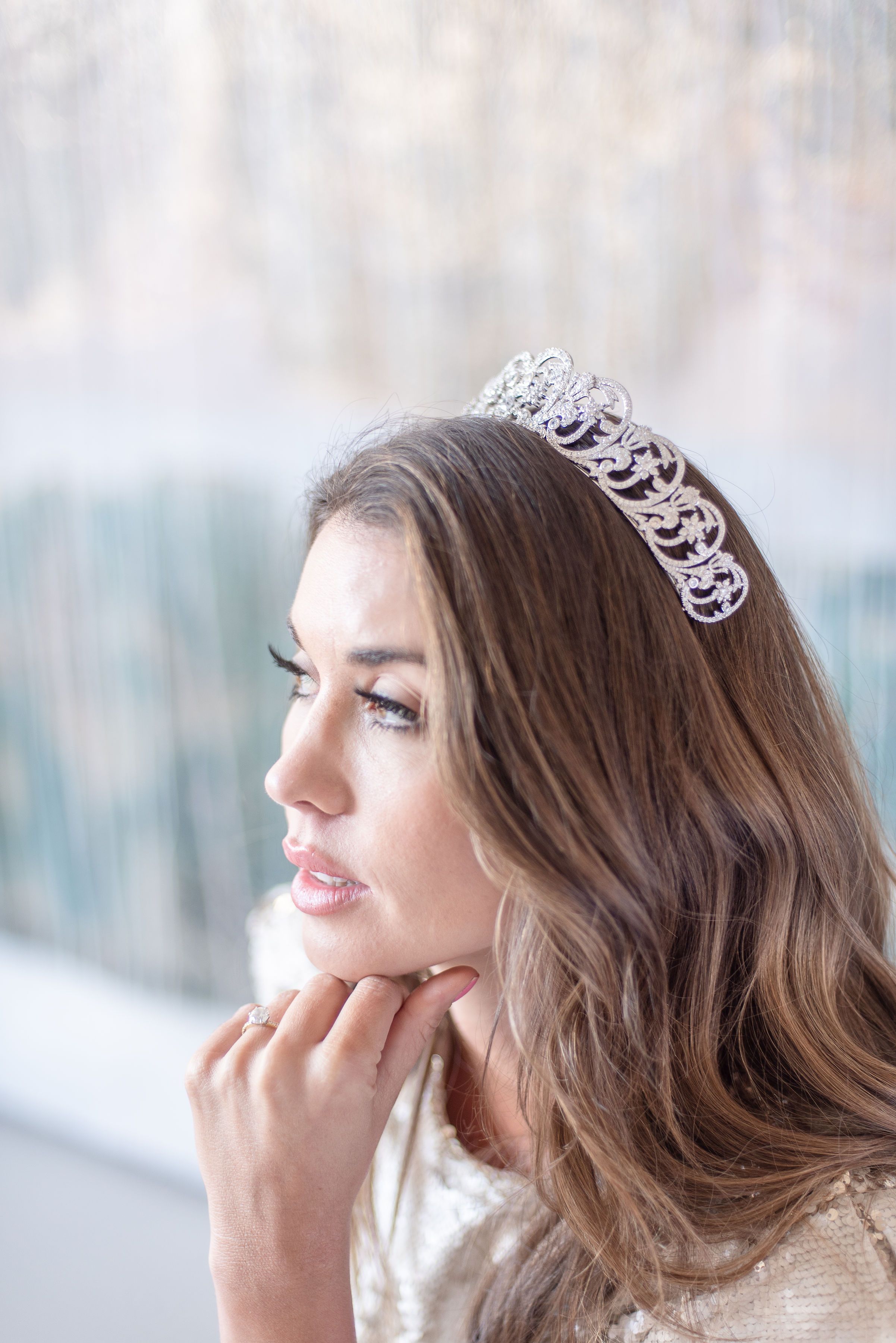 Diana Princess of Wales Royal Bridal Tiara - Elegant Wedding Crown for Brides, Princess Costume Accessory & Special Occasion Jewelry | Perfect for Weddings, Prom, Cosplay & Royal-Themed Events