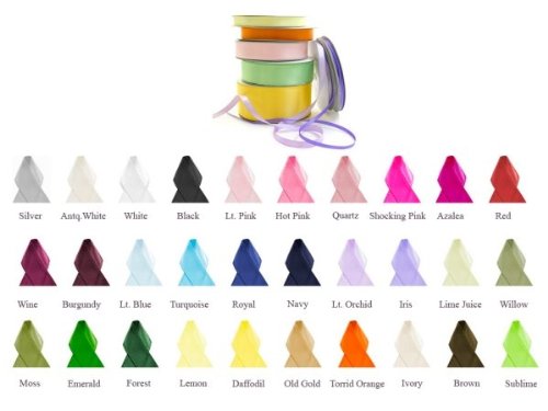 Double-Face Satin Ribbon .63 inch Width 100 Yards Moss Green - Perfect for Gift Wrapping, DIY Crafts, Hair Bows, and Wedding Decorations