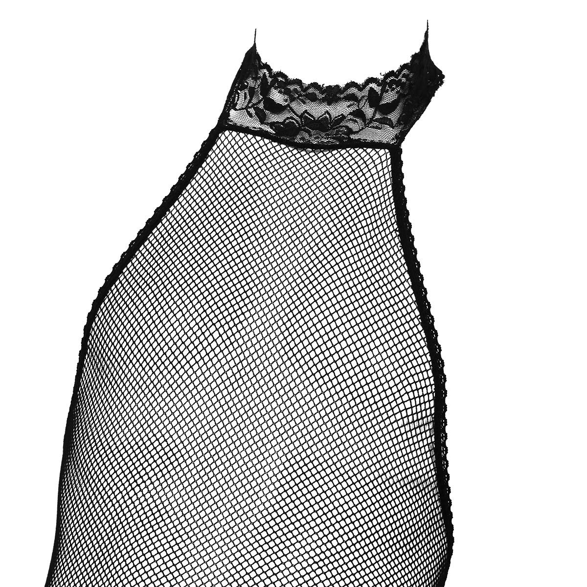 Men's Hollow Out Fishnet Pantyhose Tights - Open Files Bodysuit Stockings Costume for Cosplay, Halloween & Dance Performances
