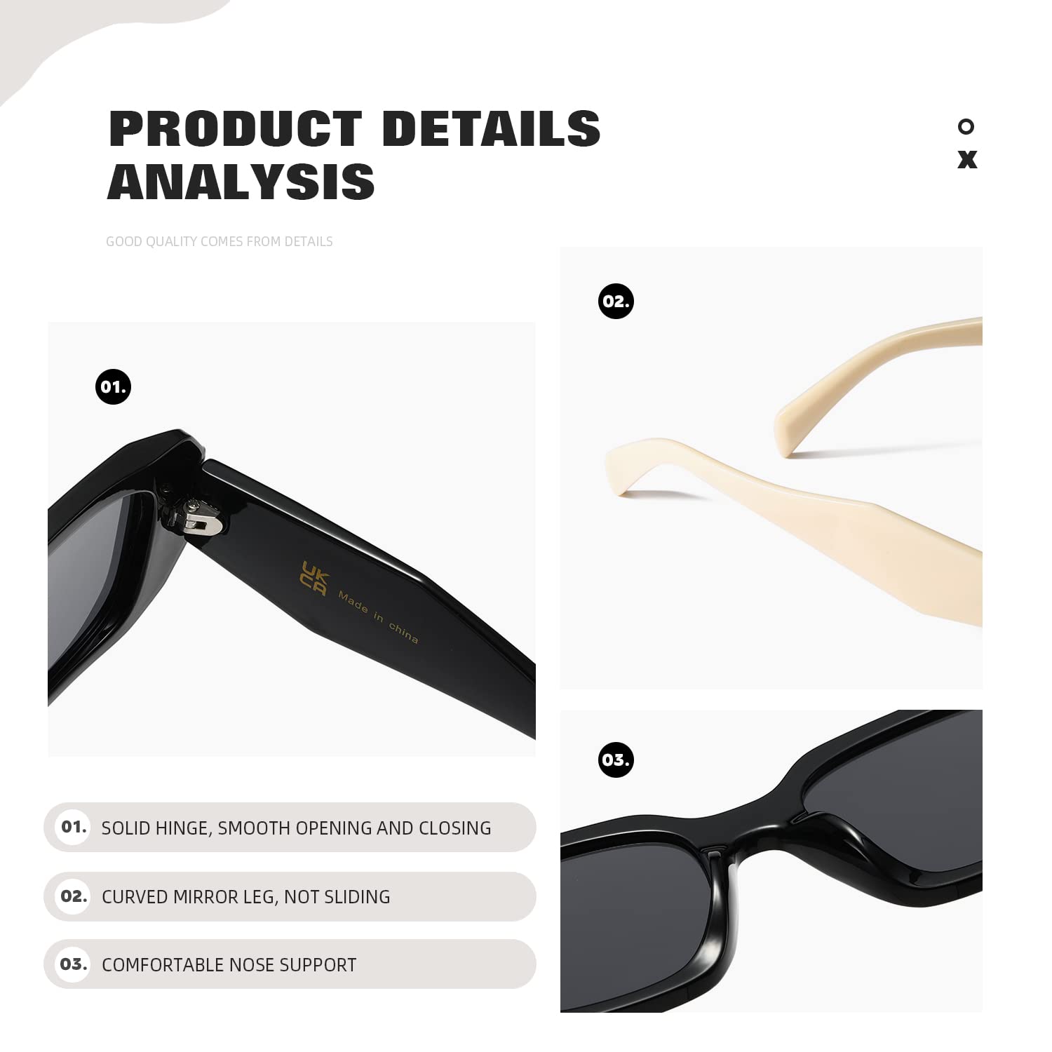 Trendy Y2K Square Sunglasses for Women & Men - Retro Fashion UV Protection Shades - Perfect for Beach, Driving, and Outdoor Activities