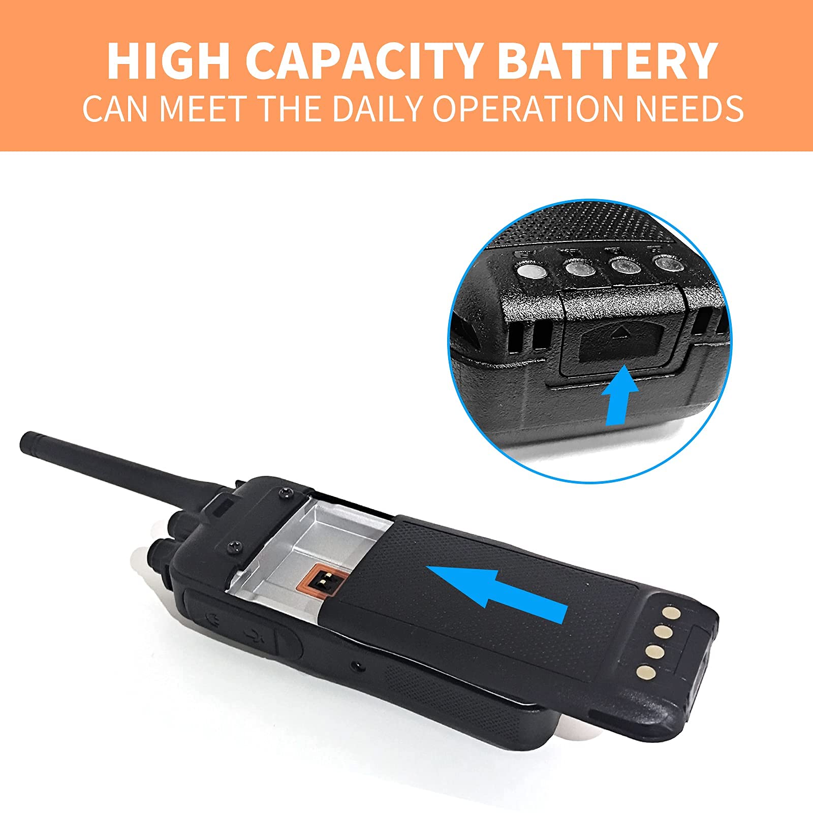 DMR Digital & Analog Two Way Radios Long Range Rechargeable Walkie Talkies - CONNECOM Heavy Duty 2 Way Radios for Adults, Rugged for Warehouse, Factory, Docks, Commercial & Construction Use - Ideal for Team Communication, Outdoor Adventures & Emergency Situations - GD900 3 Pack