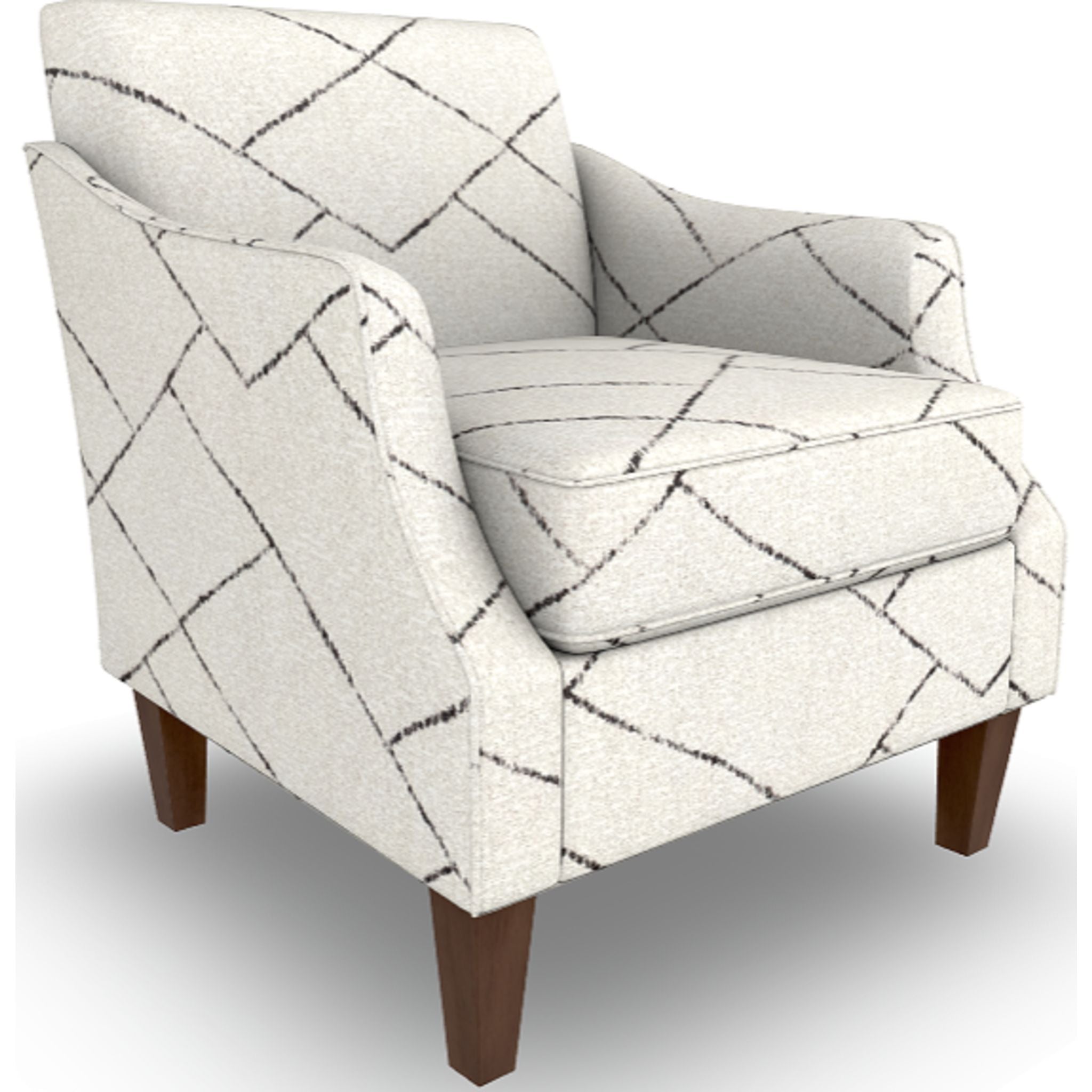 Ashelle Modern Accent Chair in Parchment Fabric - Stylish Living Room Seating for Home, Office & Lounge Areas