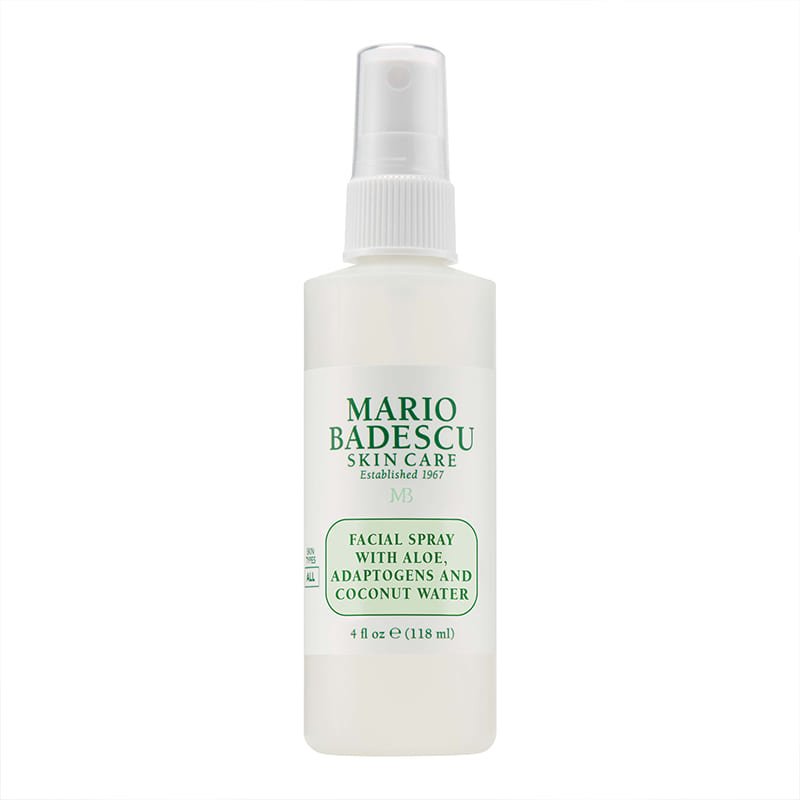 Mario Badescu Facial Spray with Aloe, Adaptogens & Coconut Water - Hydrating & Refreshing Face Mist for Dry Skin, Makeup Setting & On-the-Go Skincare