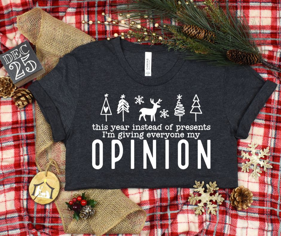 My Opinion Graphic Tee - Trendy Cotton T-Shirt with Bold Print for Men & Women - Perfect for Casual Wear, Street Style & Statement Outfits
