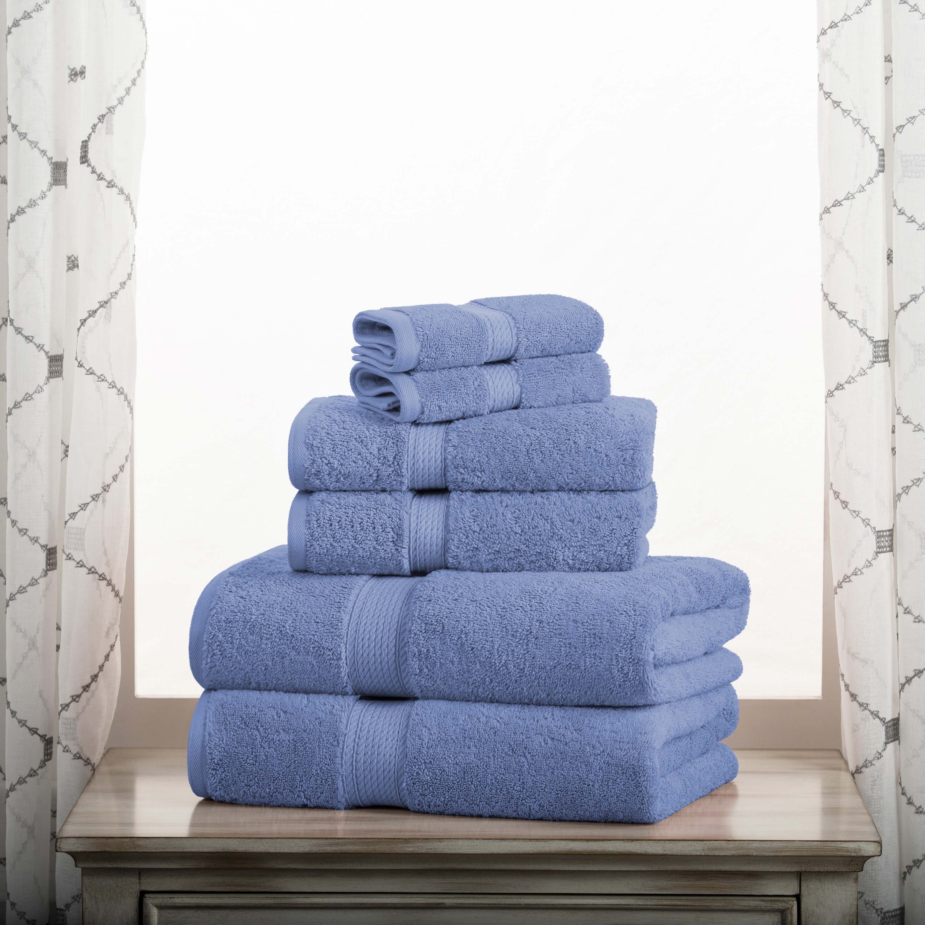 Premium 6-Piece Egyptian Cotton Towel Set - Ultra Soft, Heavyweight & Luxurious Bath Towels for Spa, Hotel & Home Use