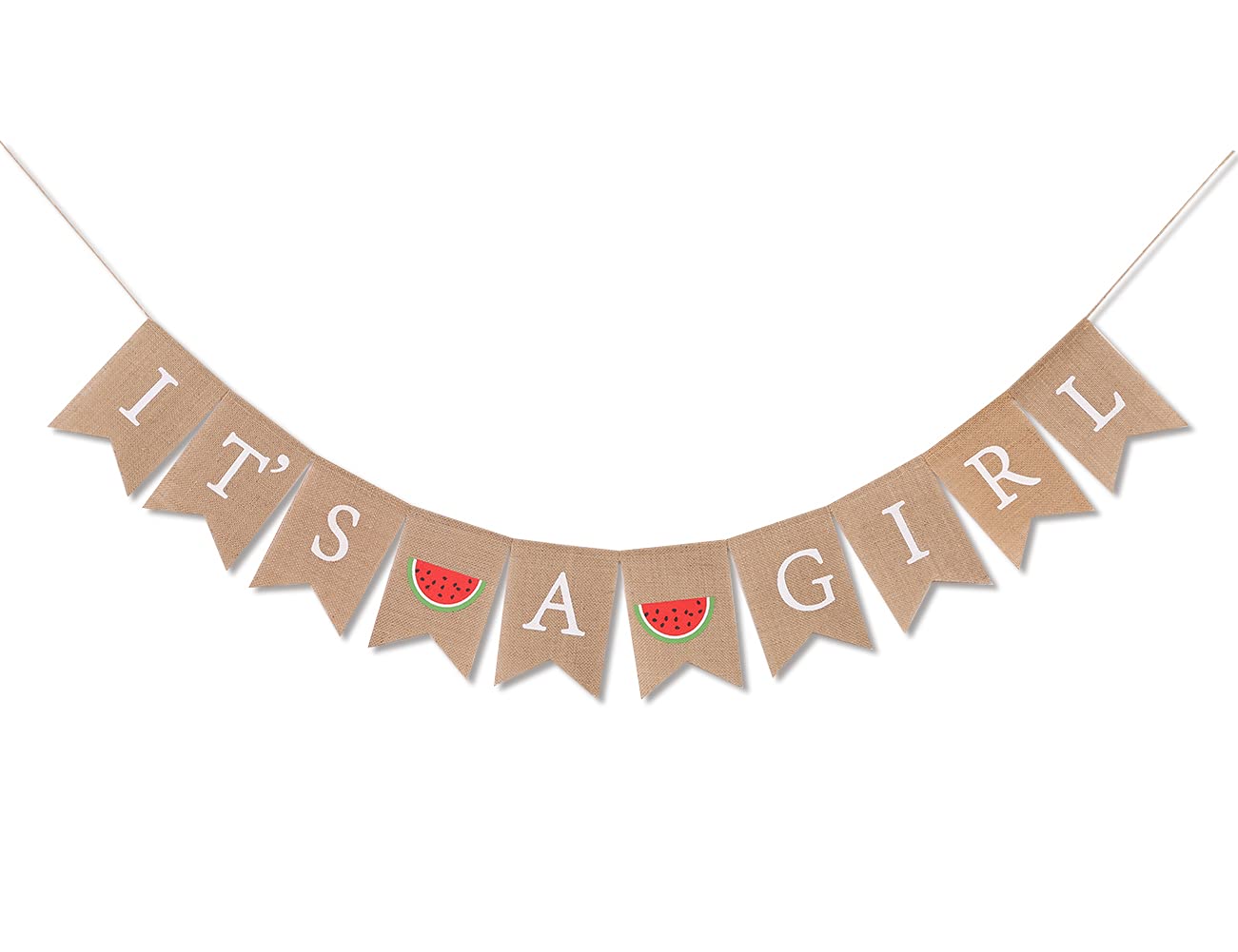 Watermelon Baby Shower Decorations - 'It's A Girl' Banner & Party Supplies for Gender Reveal, Newborn Announcements - Perfect for Summer Baby Showers, Nursery Decor & Gender Reveal Parties