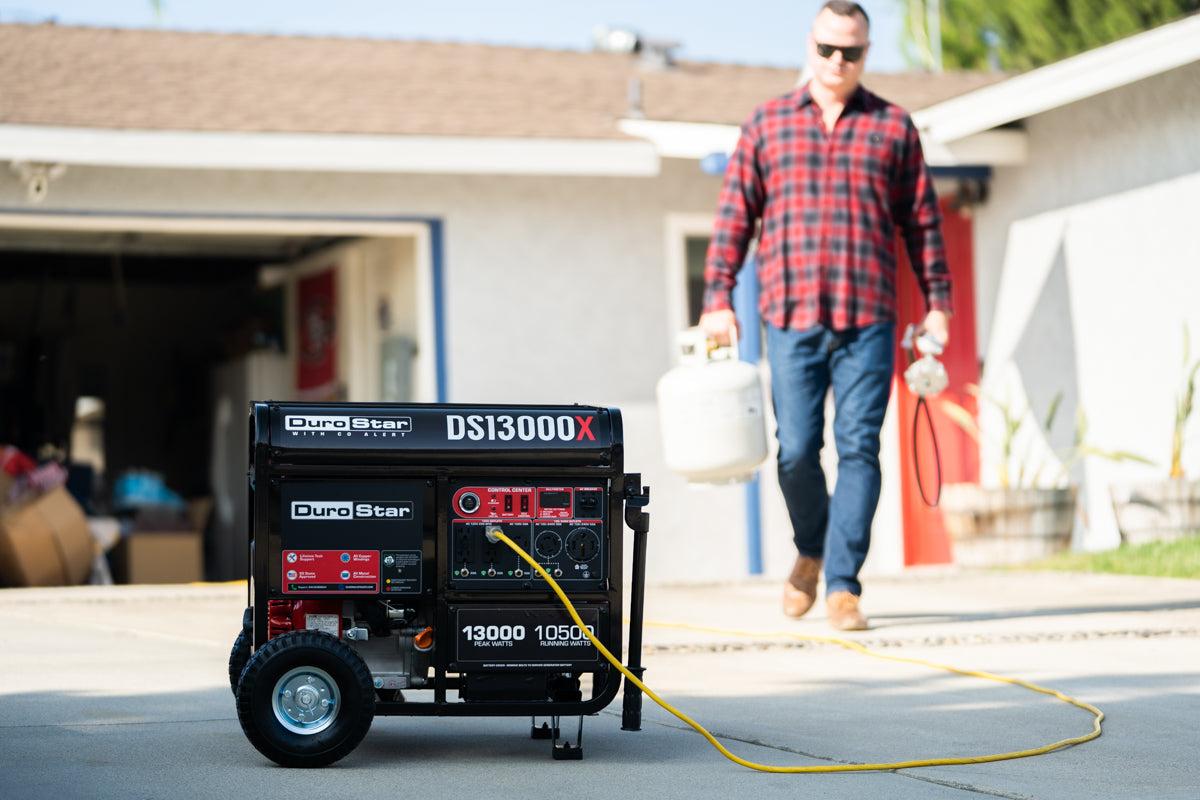 13,000 Watt Portable Gasoline Generator with CO Alert - Reliable Backup Power for Home, Camping & Emergency Use
