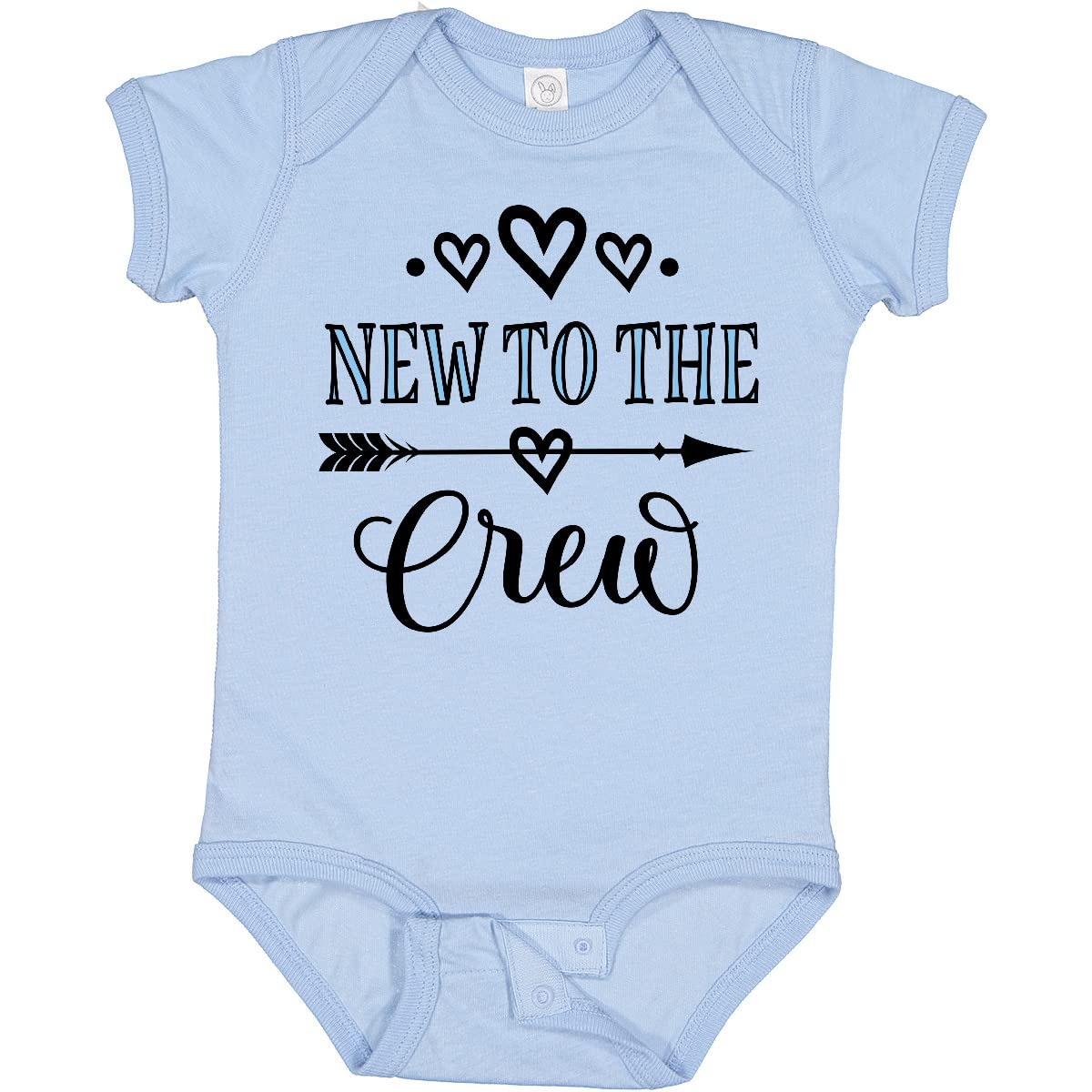 Inktastic New to The Crew Baby Boy Bodysuit - Soft Cotton Onesie for Newborns, Infants & Toddlers - Perfect for Family Photos, Baby Showers & Everyday Wear