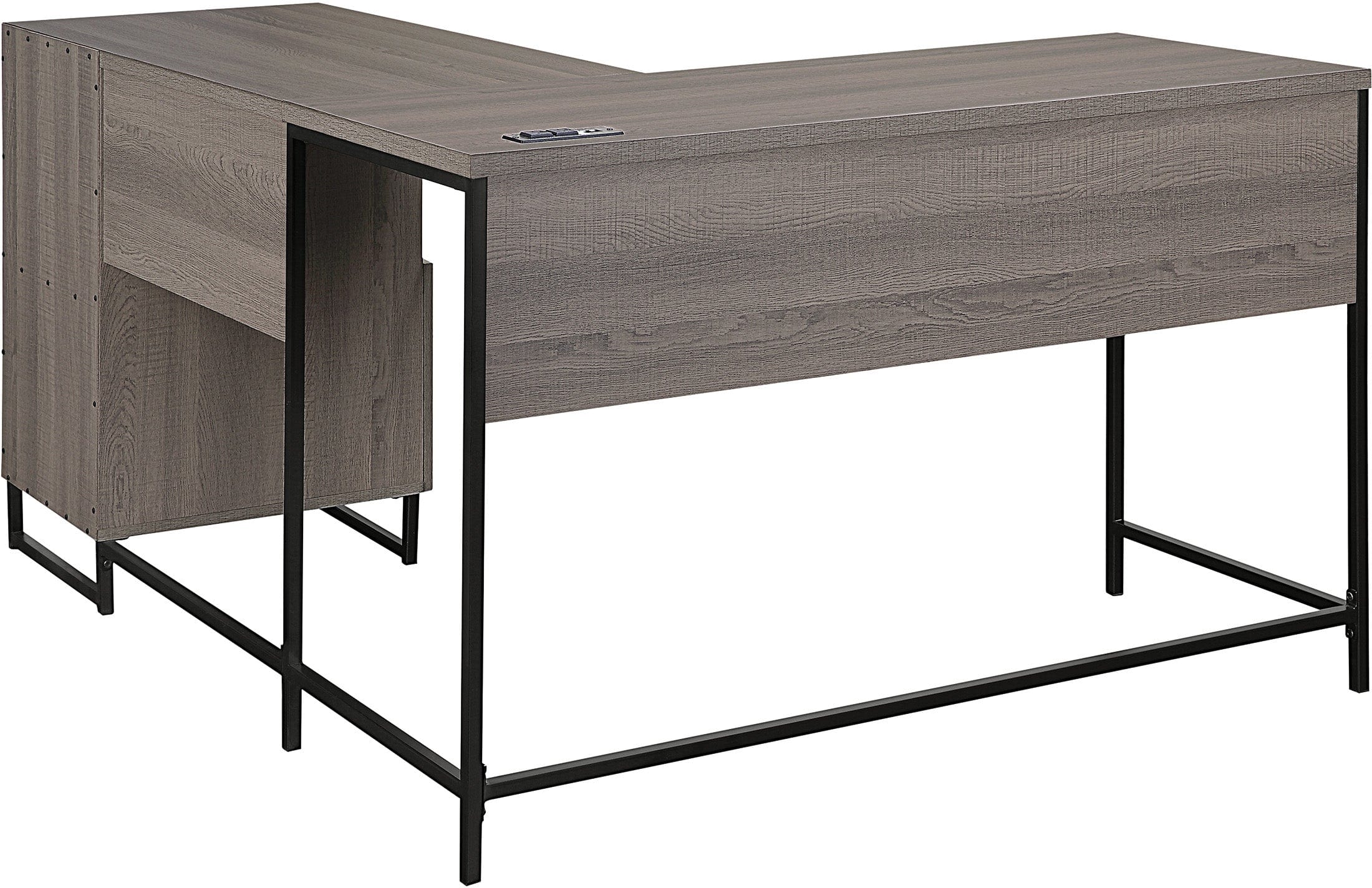 Office Star Hagney Lane L-Shaped Desk [HGN781] - Modern Home Office & Gaming Desk with Ample Workspace for Professionals & Students