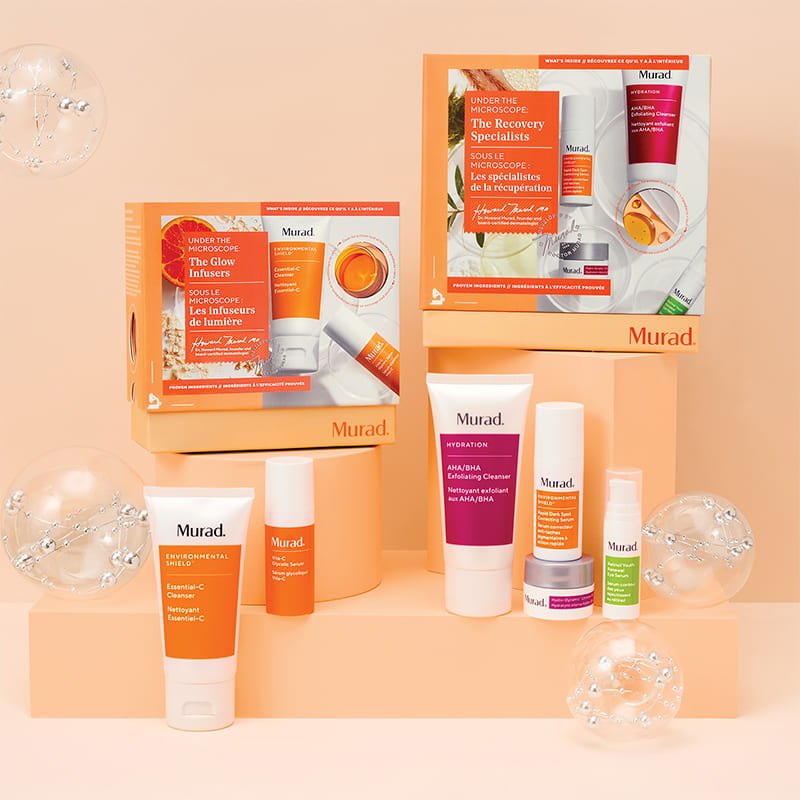 Murad The Glow Infusers Gift Set - Hydrating Skincare Set with Hyaluronic Acid & Vitamin C for Radiant Skin | Perfect for Gifting, Self-Care & Special Occasions