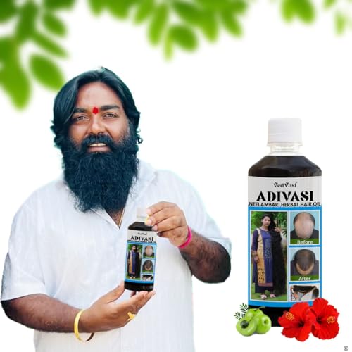 Neelambari Ayurvedic Herbal Hair Oil - Natural Adivasi Hair Care for Growth & Shine | Perfect for Dry, Damaged Hair & Scalp Nourishment