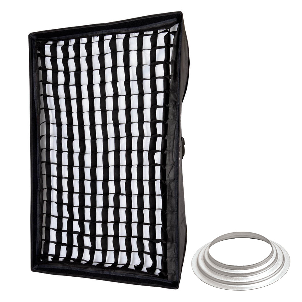 60x90cm (2'x3') Professional Rectangular Softbox with Mounting Ring - Perfect for Studio Photography, Portrait Lighting, and Product Shoots