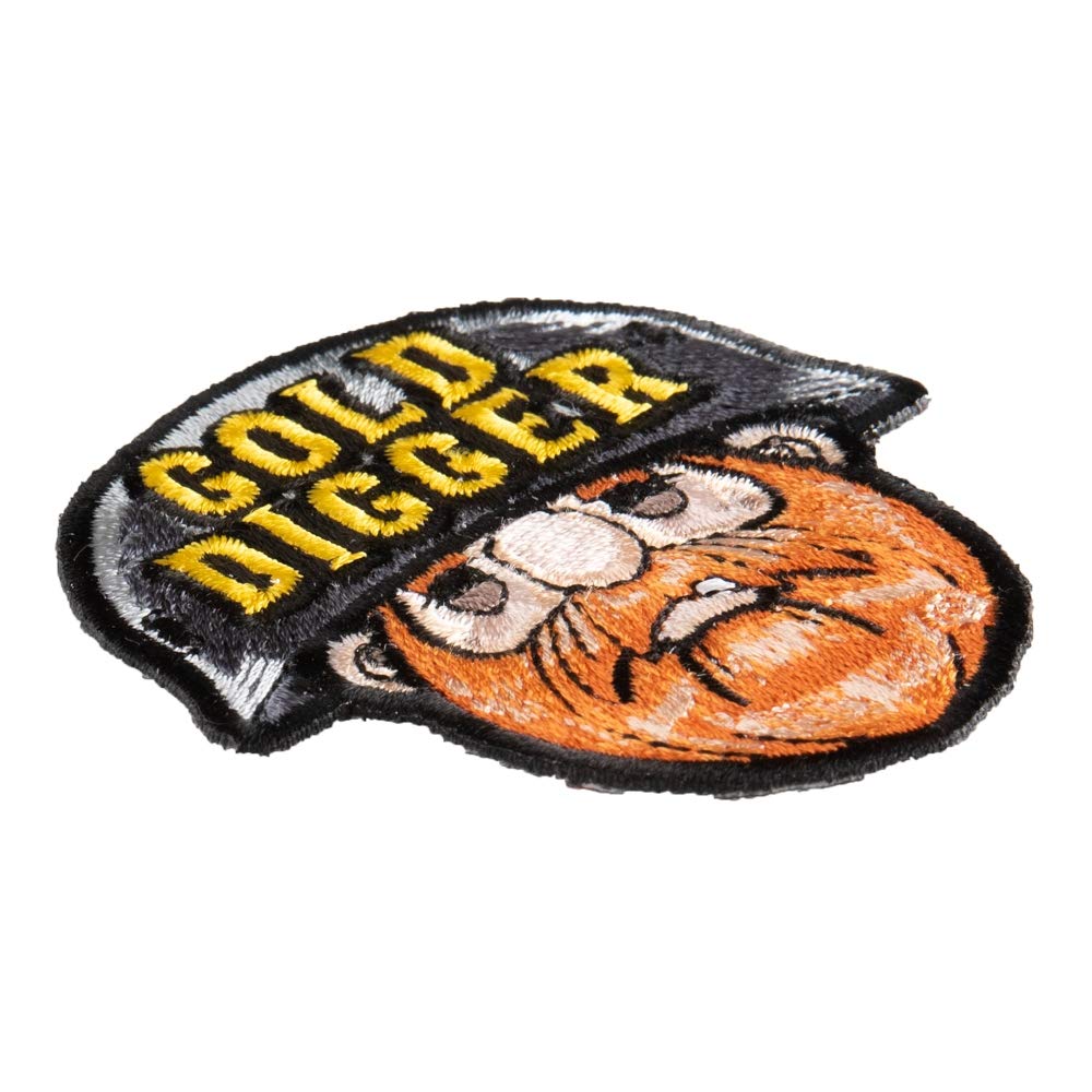 Gold Digger Red Beard Miner Iron On Patch - Vintage Souvenir for Hats, Jackets & Backpacks - Perfect for Costumes, DIY Crafts & Gifts