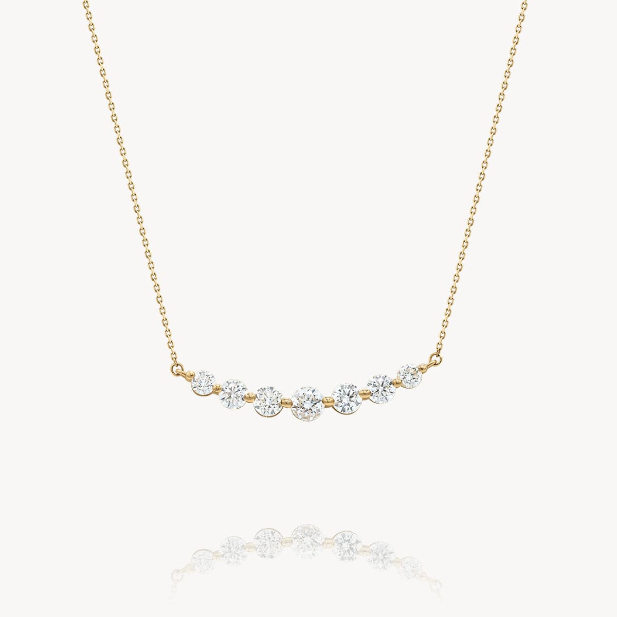 Elegant Floating White Diamond Necklace for Women - Perfect for Weddings, Anniversaries & Special Occasions