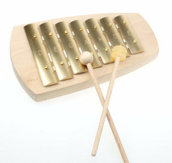 Auris Pentatonic Glockenspiel - 7 Note Musical Instrument for Kids & Adults | Perfect for Music Education, Classroom, and Home Play