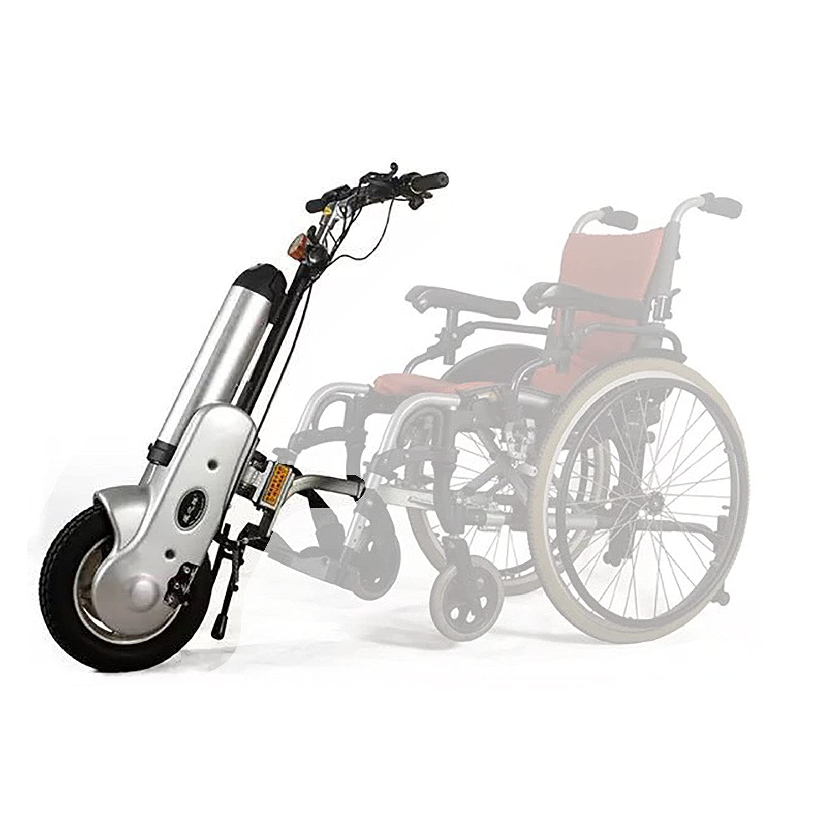 400W Front Drive Handcycle Conversion Kit for Electric Wheelchairs - 36V/15Ah Battery - Wheelchair Frame Connector & Mobility Scooter Accessory - Perfect for Outdoor Adventures & Daily Commuting