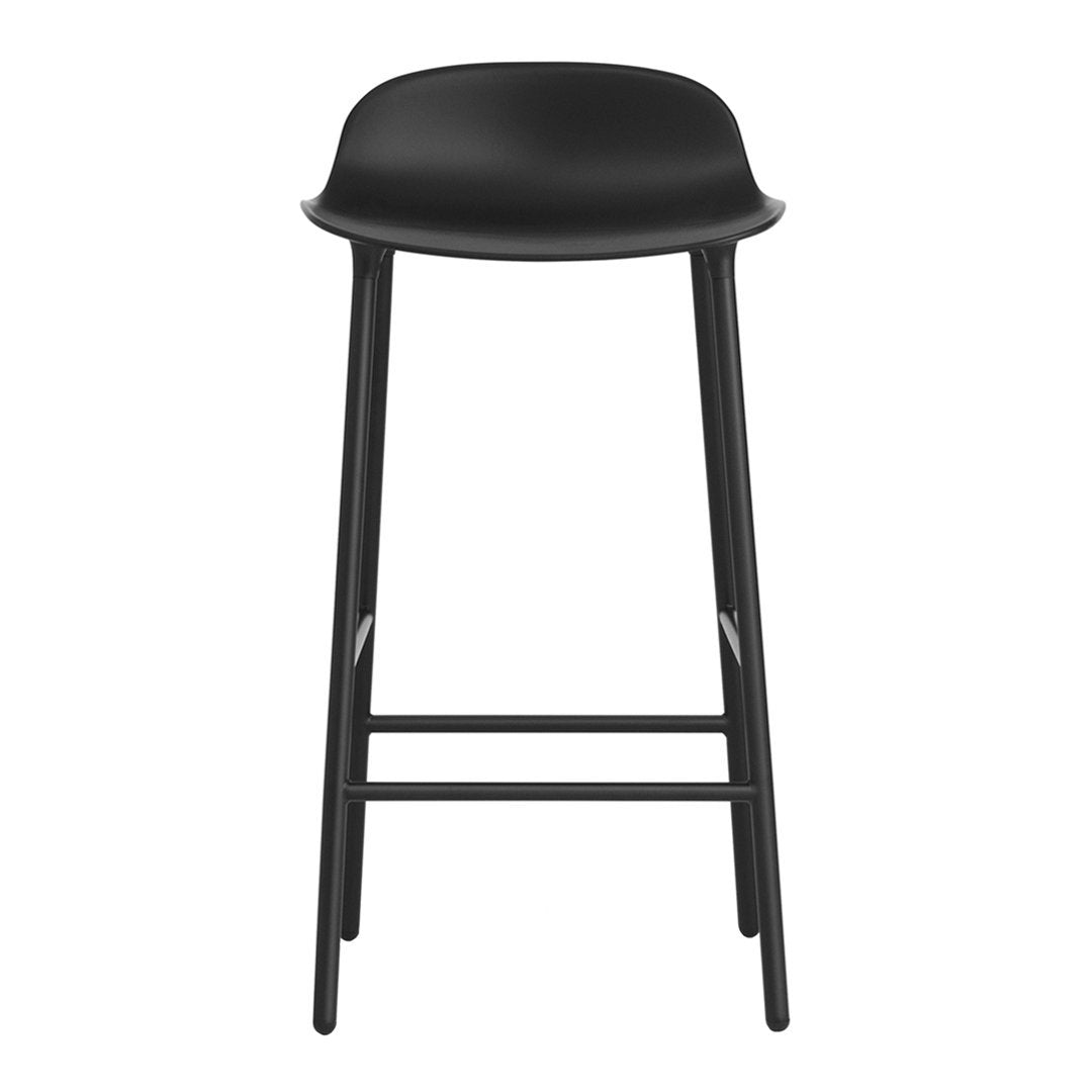Modern Metal Leg Form Counter Stool - Bar Stool for Kitchen Island, Breakfast Nook & Home Decor