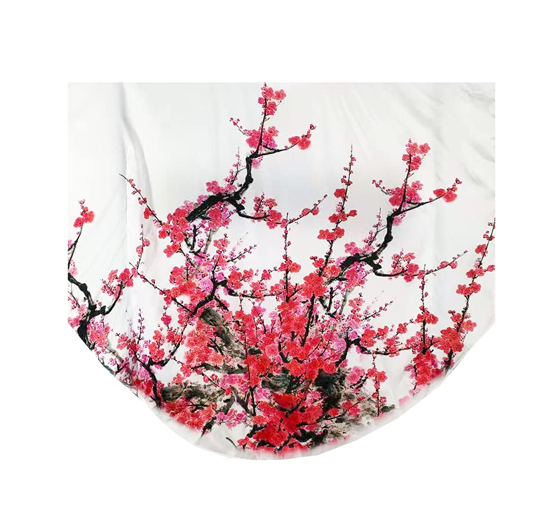 100% Pure Silk Pajamas for Women | Floral Print Silk Kimono Robe & Bathrobe with Doll Sleeves - Perfect for Spa Days, Bridal Showers & Luxury Loungewear