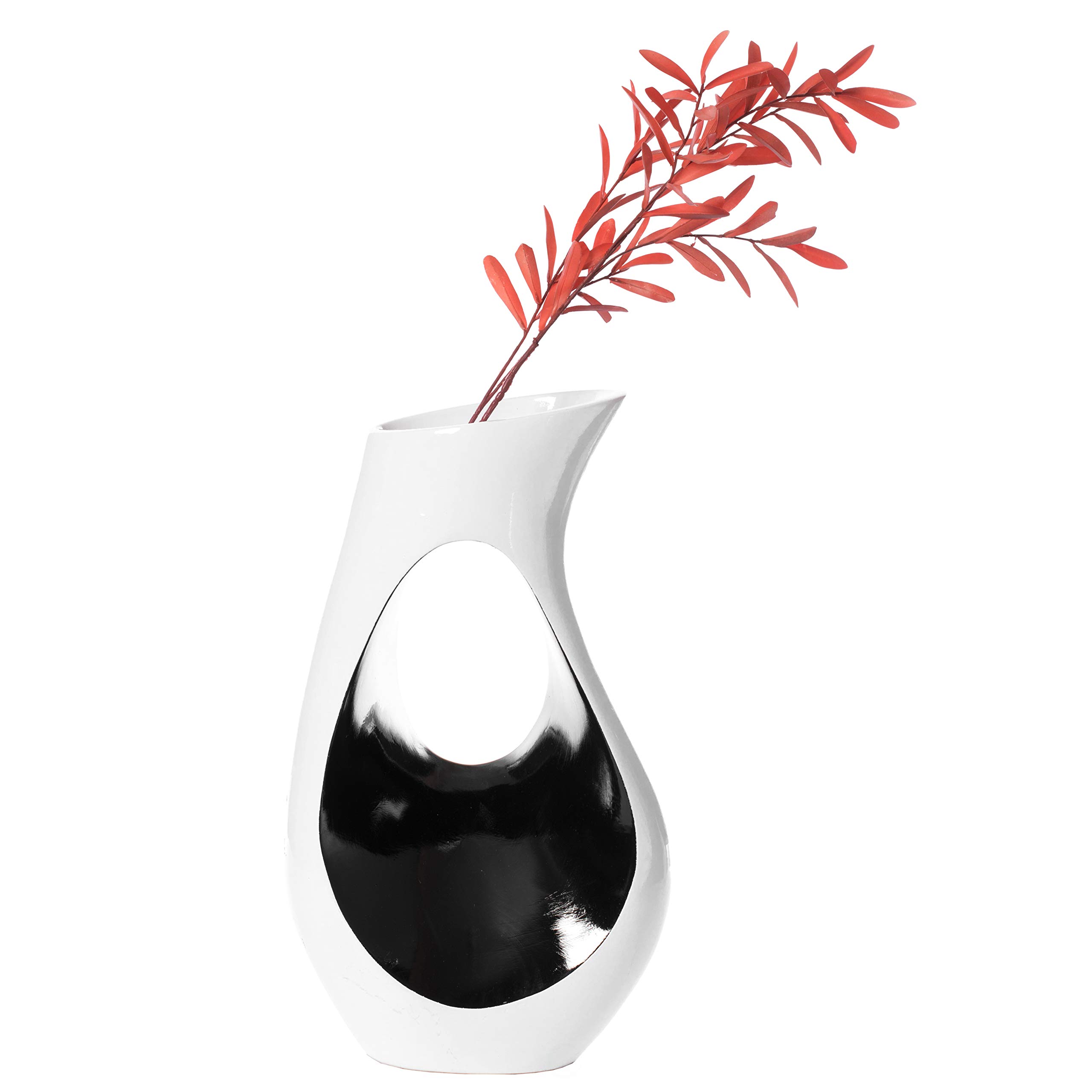 Modern White Trumpet Floor Vase - 24