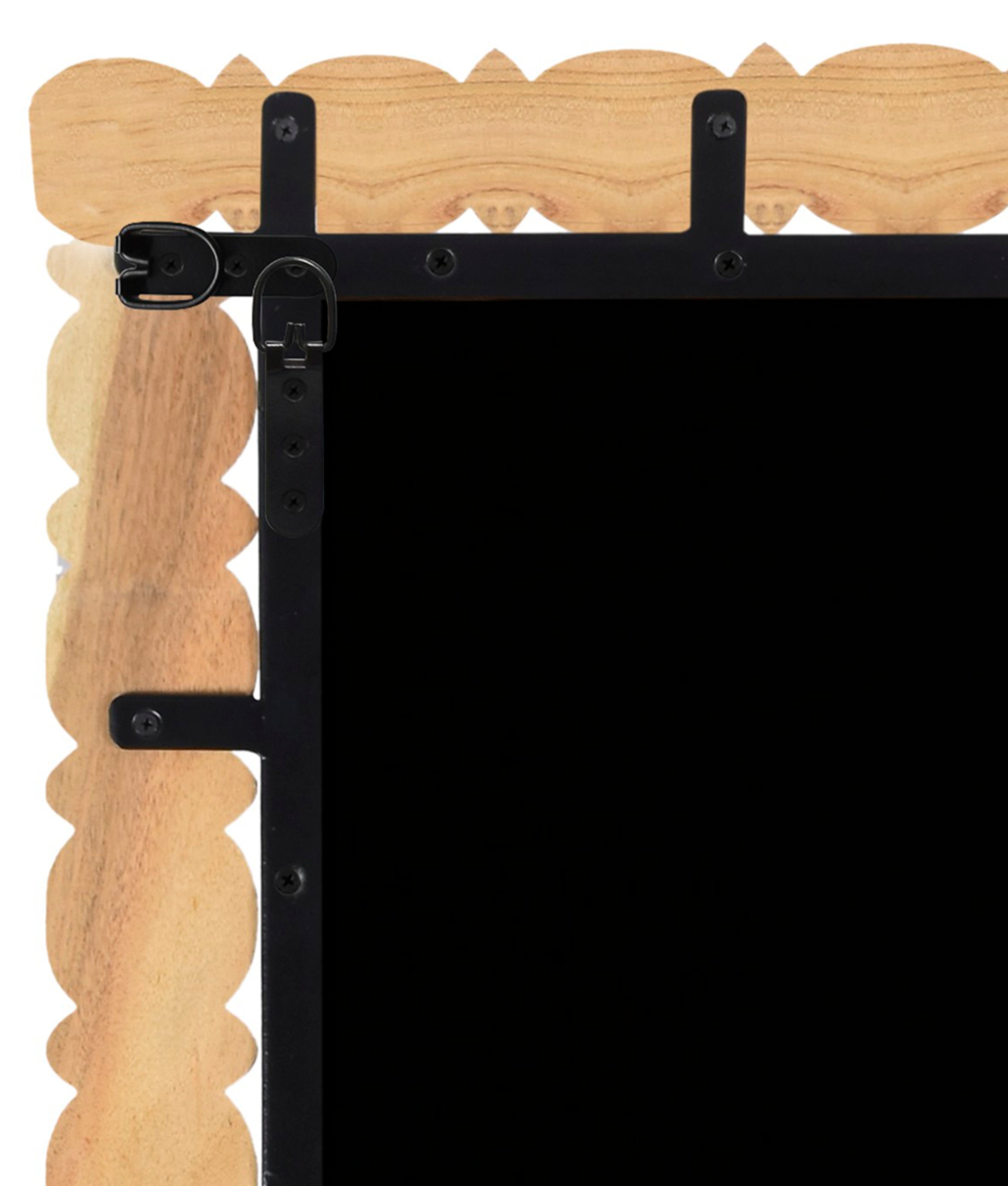 Aubrey Bleached Natural Oak Mirror - Full Length Wall Mirror for Bedroom, Living Room & Entryway - Rustic Farmhouse Decor for Home & Office
