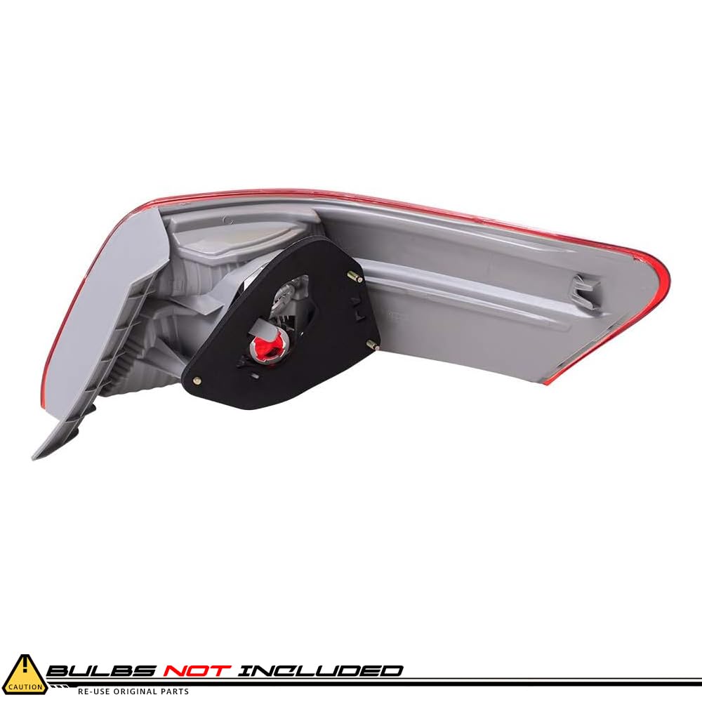 EPIC LIGHTING OE Style Halogen Tail Lights Outer Assembly Replacement for 2007-2009 TOYOTA CAMRY (Non-Hybrid) - Direct Fit, Plug & Play - Part Numbers TO2818129 TO2819129 8156006240 8155006240 - Perfect for Night Driving & Enhanced Vehicle Safety
