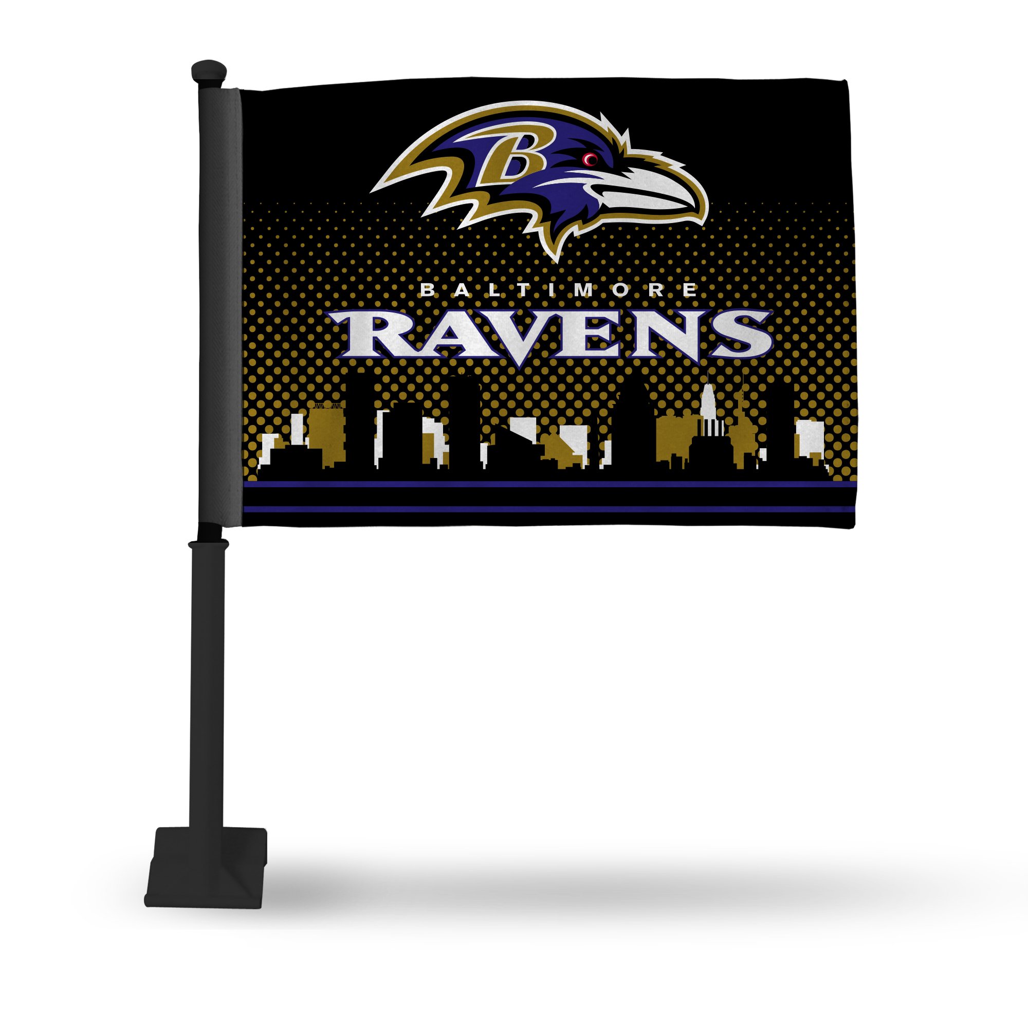 NFL Double-Sided Car Flag - Rico Industries Premium Team Spirit Car Accessory for Game Day & Tailgating
