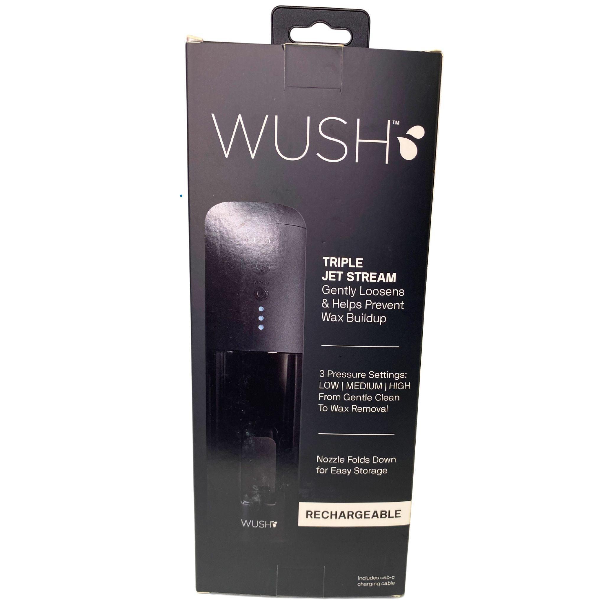 WUSH Electric Ear Wax Cleaner with 3 Adjustable Pressure Settings - 14 Piece Kit for Safe & Gentle Ear Cleaning at Home or Travel