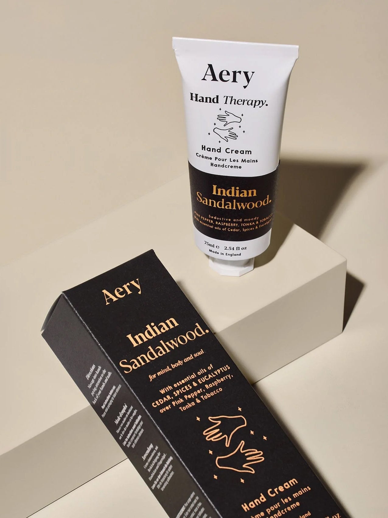Aery Fernweh Moisturizing Hand Cream with Indian Sandalwood - Hydrating & Nourishing for Dry Skin - Perfect for Travel, Office & Daily Use