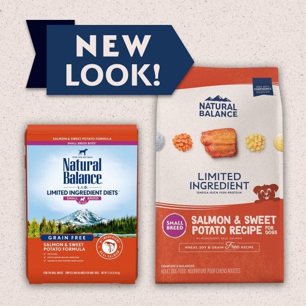 Natural Balance Limited Ingredient Salmon & Sweet Potato Small Breed Dry Dog Food - Grain Free, Hypoallergenic for Sensitive Stomachs - Perfect for Puppies & Adult Small Dogs at Home or Travel
