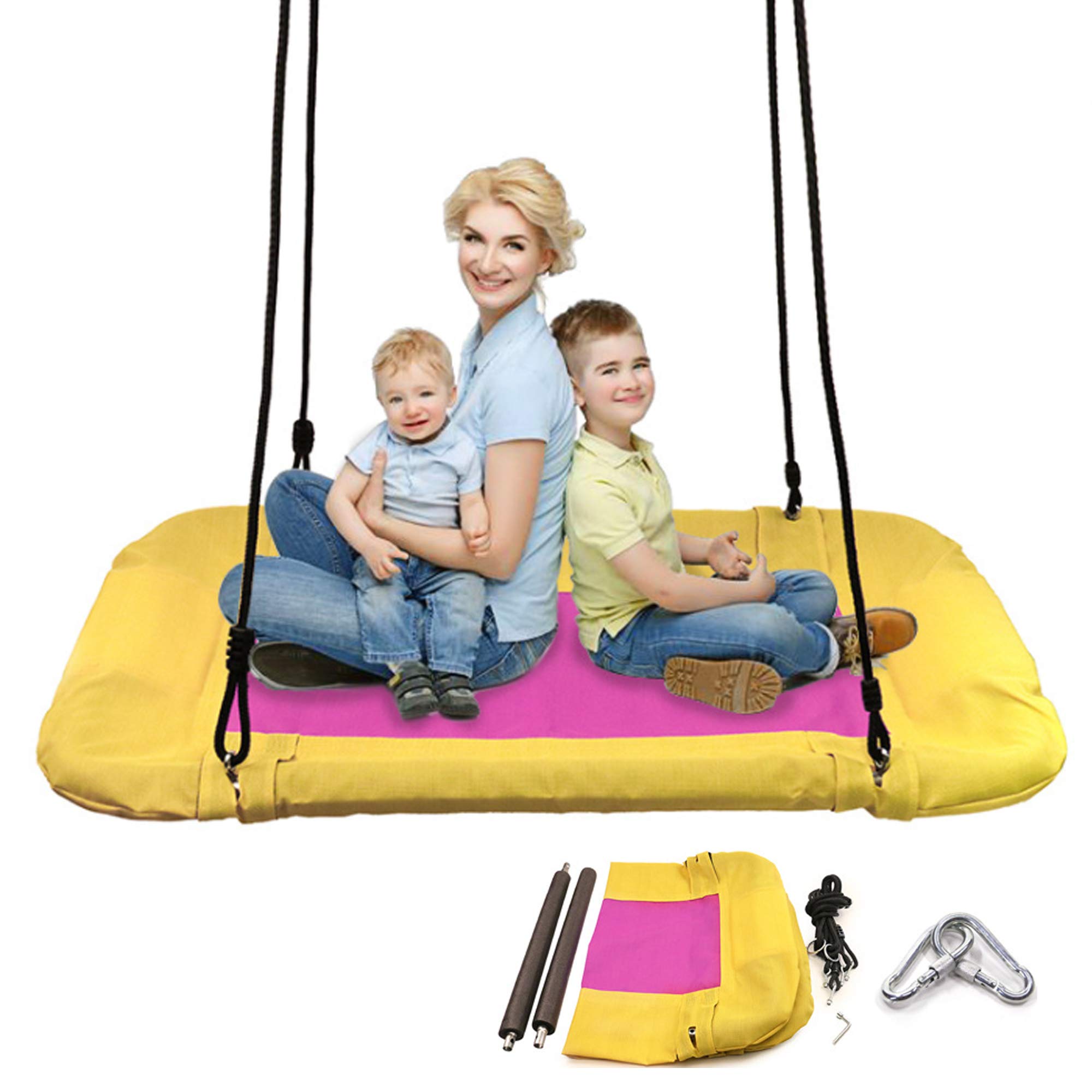 73HA73 Swing - 900D Oxford Cloth Children's Hammock Chair for Outdoor & Indoor Use - Butterfly Style Leisure Swing with Heavy-Duty Support - Perfect for Backyard, Patio, Nursery & Playroom
