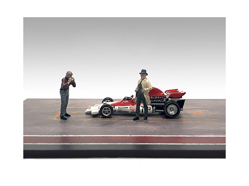 1/43 Scale Diecast Race Car Figures Set - 2 Pack for Model Cars & Dioramas by American Diorama | Perfect for Collectors, Racing Enthusiasts & Miniature Scene Building