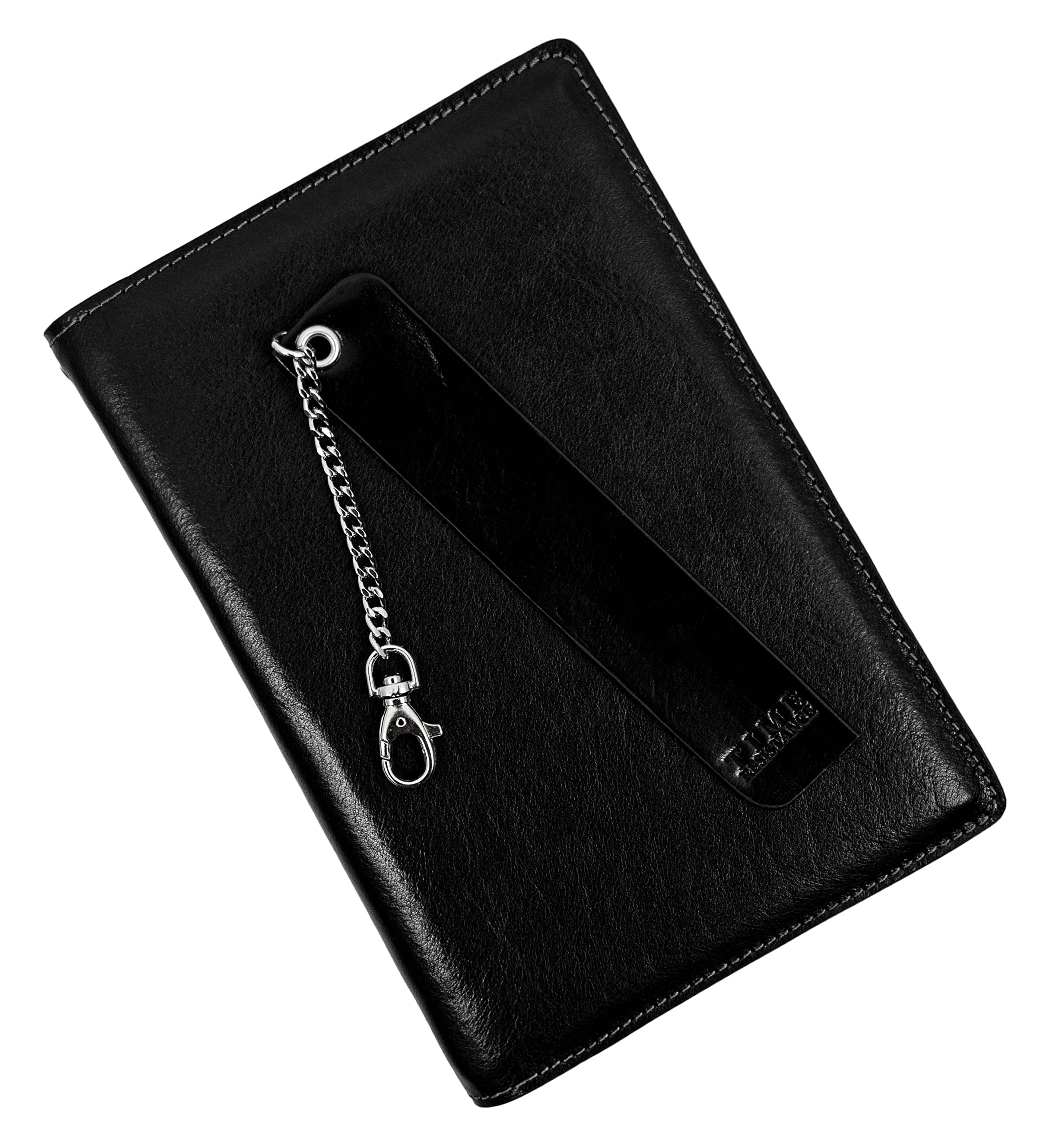 Premium Italian Handmade Leather Journal - 320 Lined A5 Notebook with Bookmark & Gift Box (Black) | Perfect for Writing, Sketching & Gift Giving