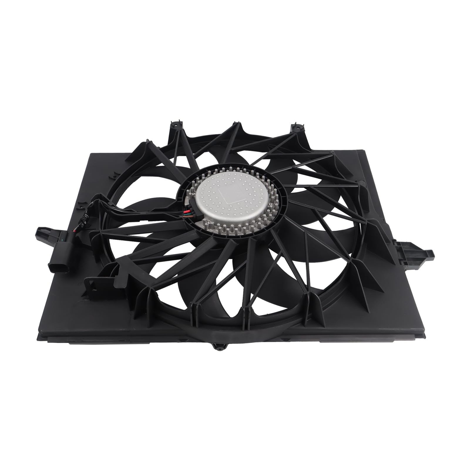 High Performance Engine Radiator Cooling Fan with Brushless Motor - Compatible with 2006-2010 BMW 525i/530xi/528i/545i/750i/750Li/645Ci - Direct Replacement for OEM 17427543282 - Perfect for Summer Driving & Overheating Prevention