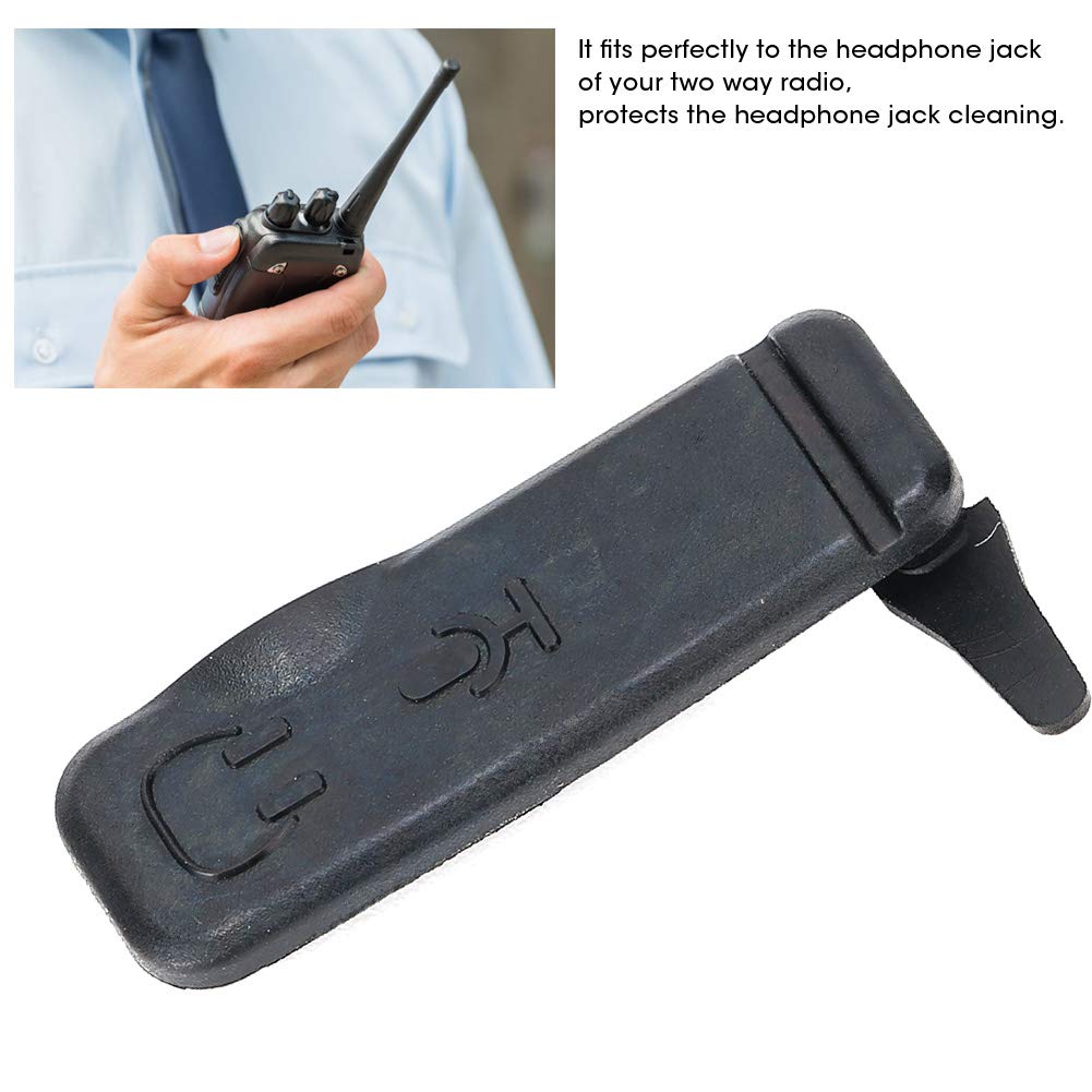 10Pcs Black Silicone Dustproof Covers for EP450 Headset Jack - Durable Two-Way Radio Accessories - Perfect for Motorola Walkie Talkies, Outdoor Adventures & Workplace Communication