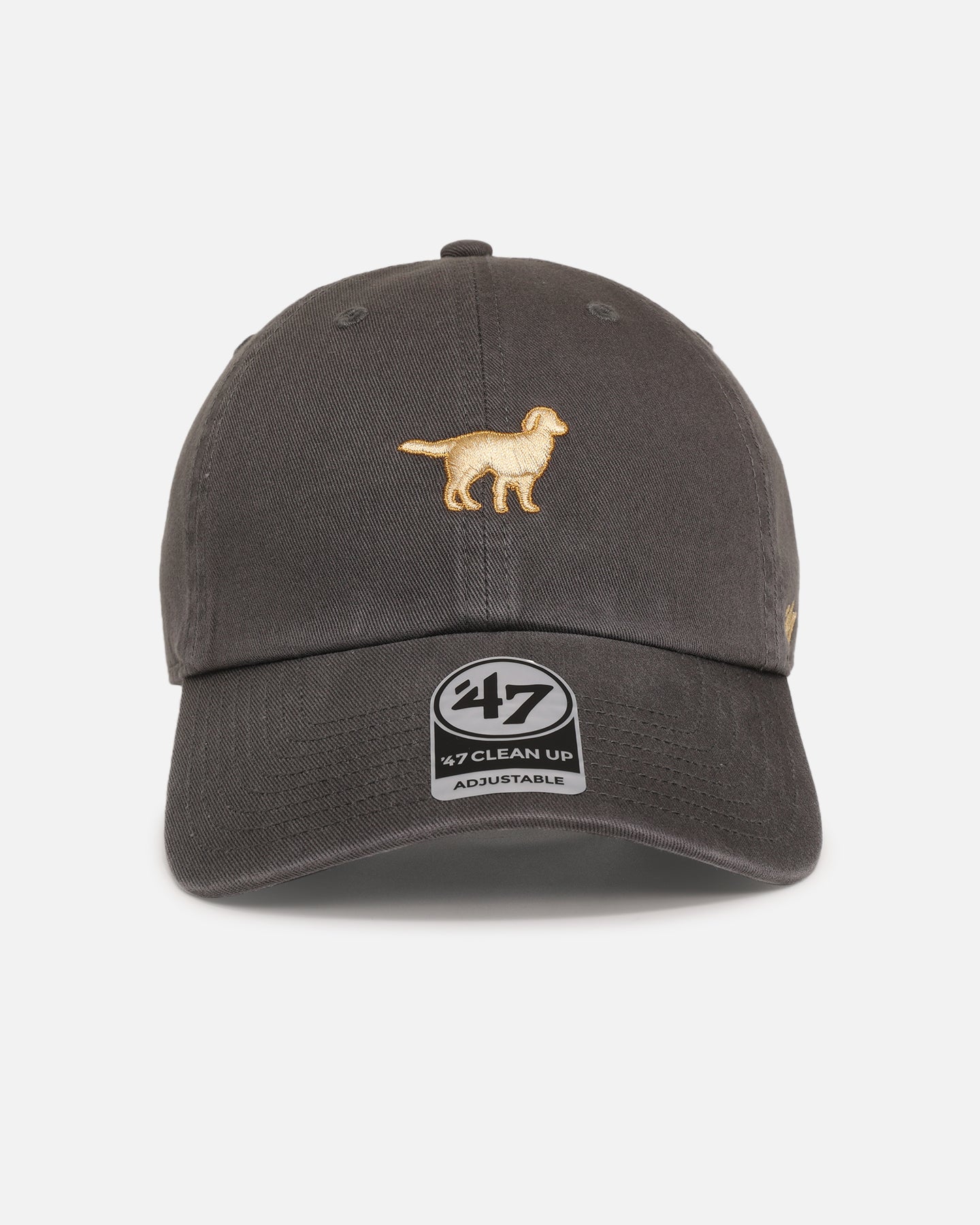 47 Brand Golden Retriever Dog Collection Adjustable Strapback Hat - Charcoal Grey Snapback for Dog Lovers, Pet Owners | Perfect for Outdoor Adventures, Dog Walks and Casual Wear