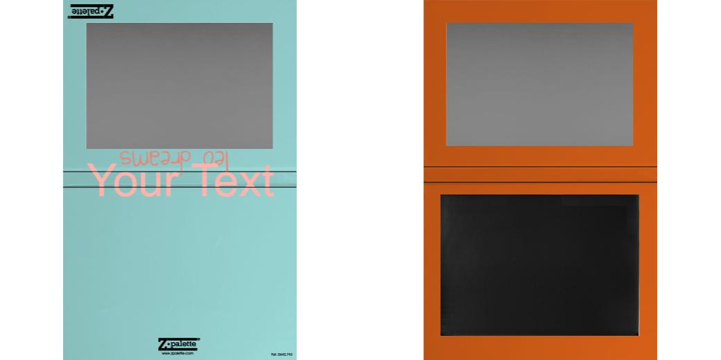 Custom Extra Large Z Palette - Magnetic Makeup Palette for Eyeshadow & Blush - Perfect for Professional Makeup Artists & Travel