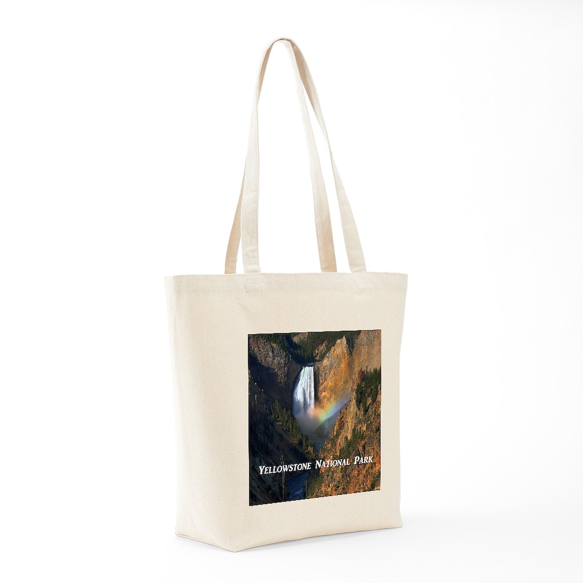 Yellowstone National Park Canvas Tote Bag - Eco-Friendly Reusable Shopping Bag for Groceries, Beach & Travel | Durable Natural Cotton Carryall