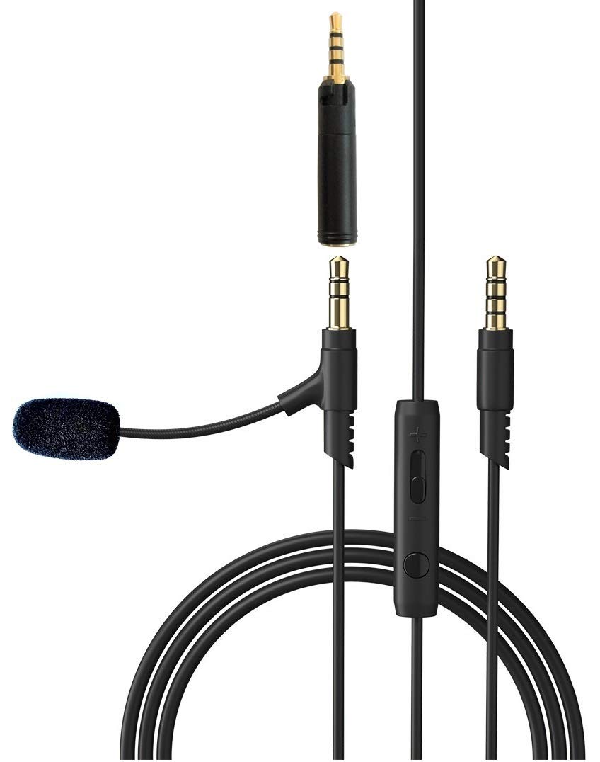 FlexBoomPro Detachable Boom Microphone - Noise Cancelling VOIP Headset for PC, Laptop, Gaming & Conference Calls | Includes 2.5mm to 3.5mm Adapter | Perfect for Remote Work, Online Classes & Streaming
