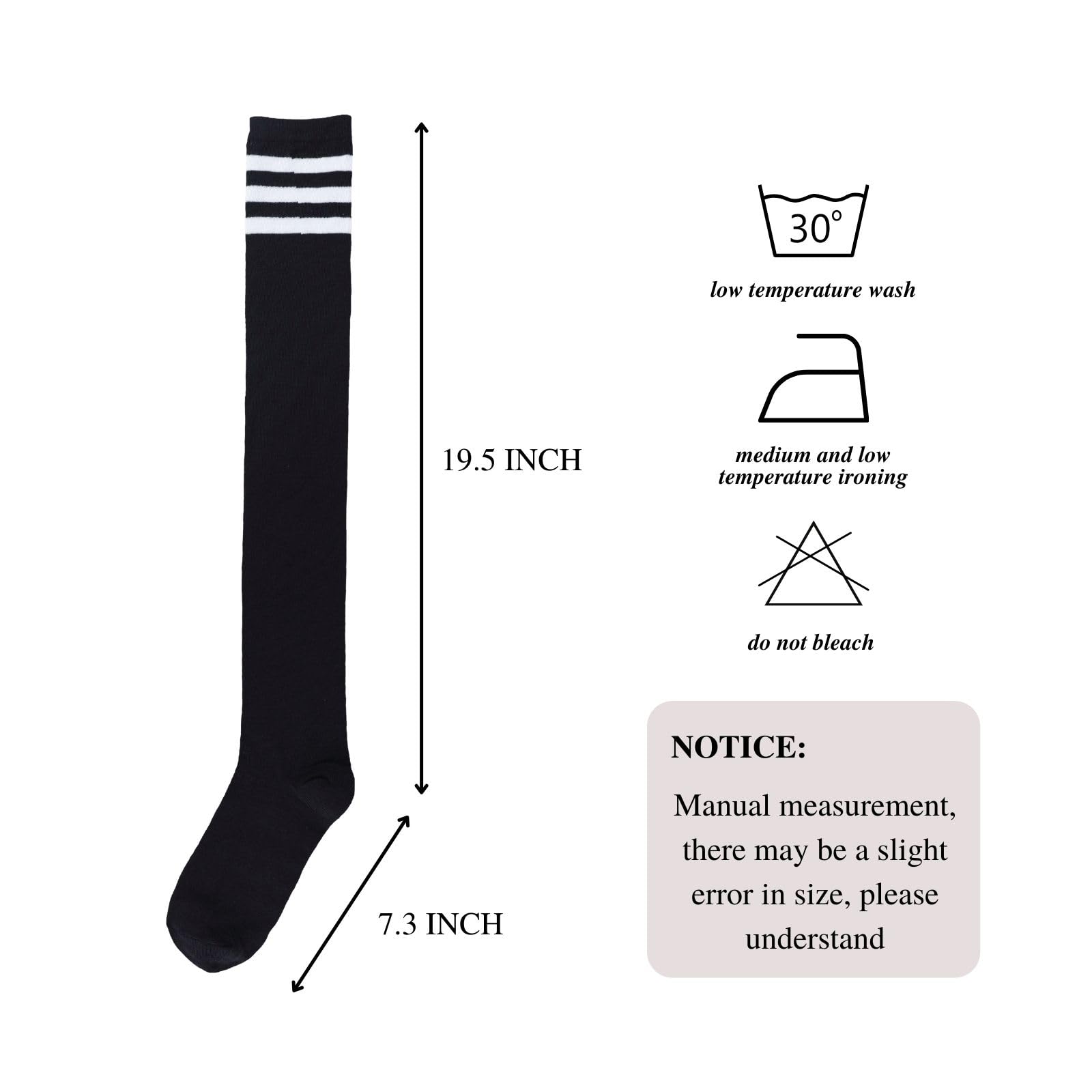 Intgoodluckycc Women's Over The Knee Socks - Thigh High Stockings for Women, Long Knit Knee High Socks for Fall & Winter - Perfect for Boots, Dresses & Cold Weather Fashion
