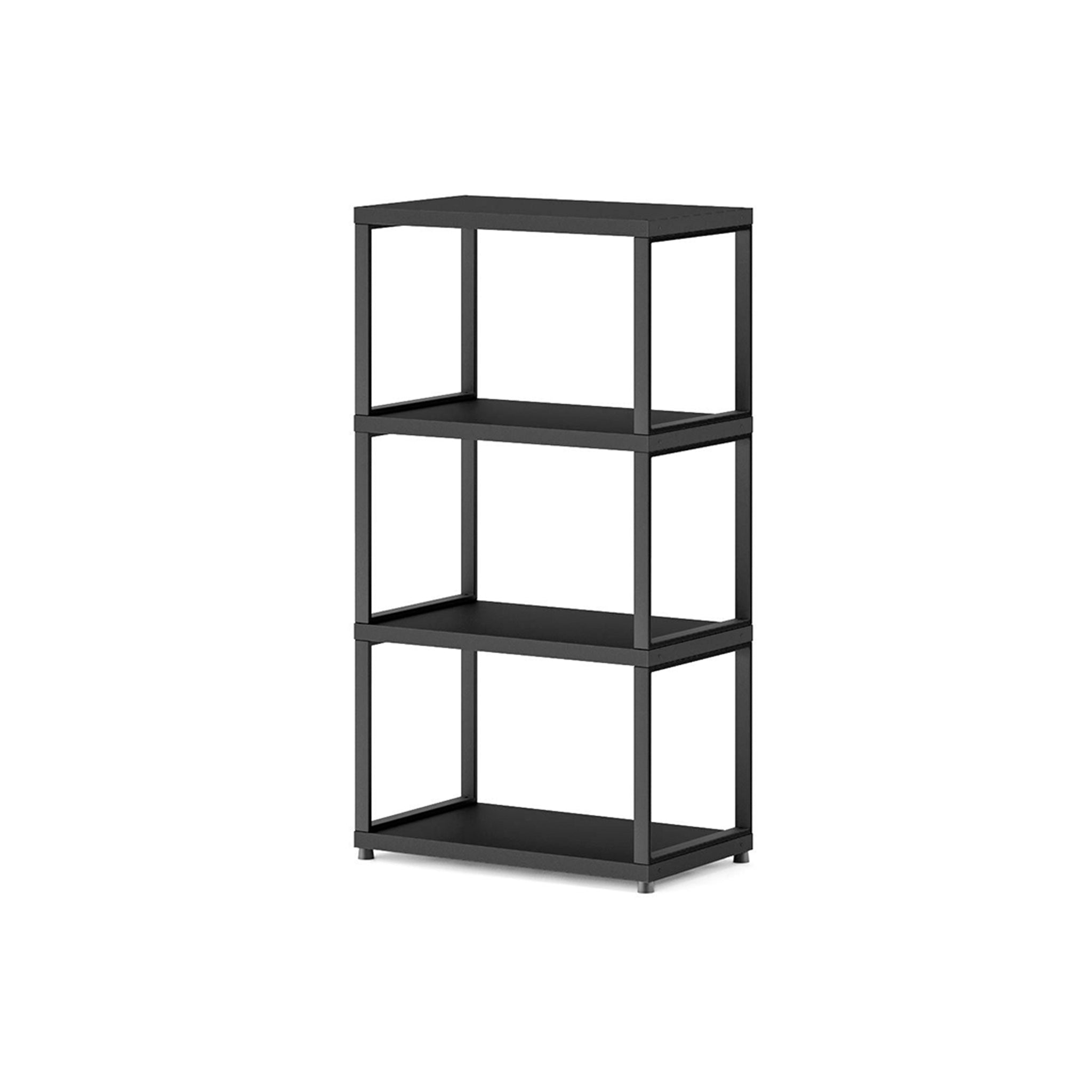 MAXX Modern 3-Tier Wooden Shelving Unit - Stylish Storage Shelf for Living Room, Bedroom & Office - Perfect for Books, Decor & Organizing Small Spaces