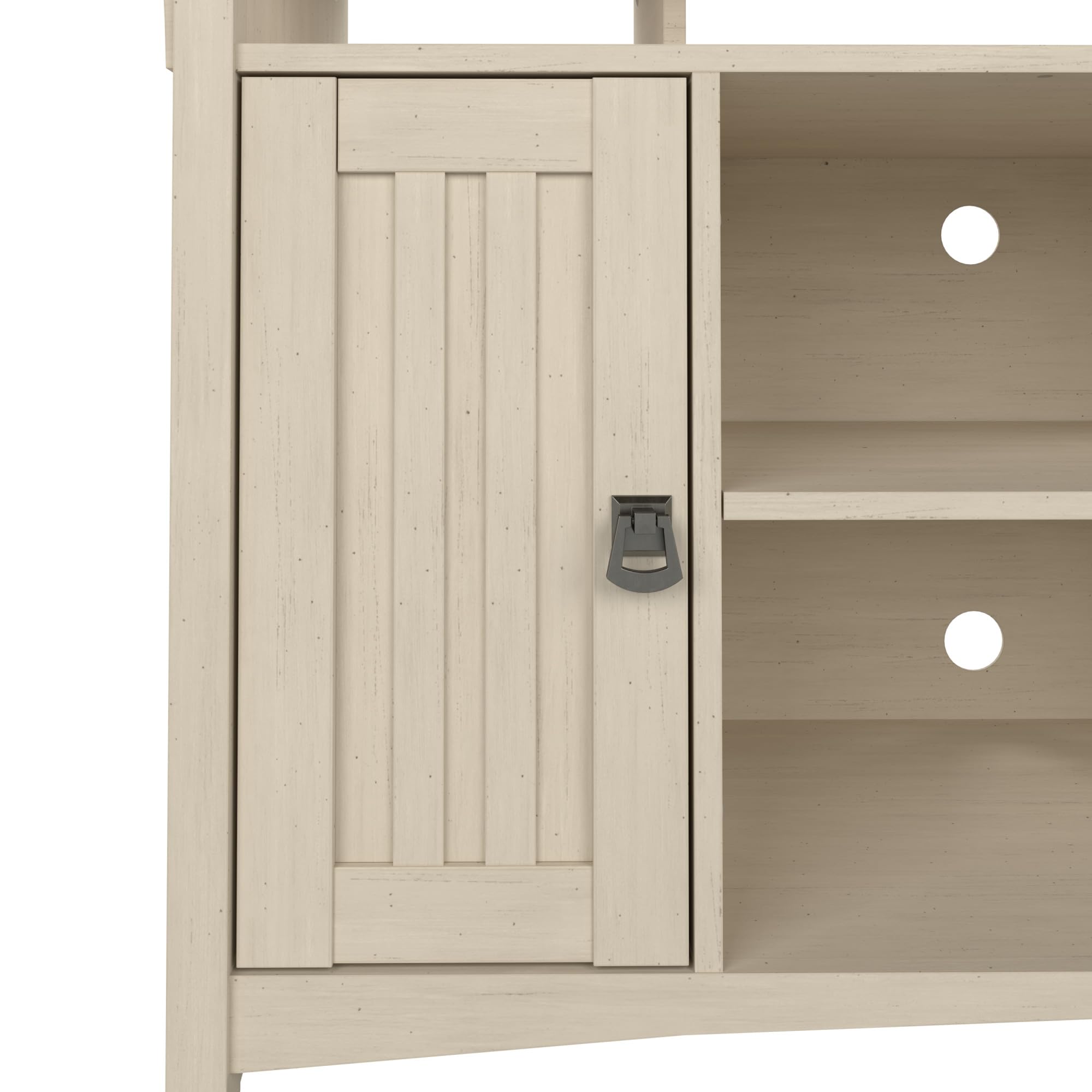 Bush Furniture Salinas Farmhouse Accent Storage Cabinet with Doors & Shelves - Buffet Sideboard for Dining Room, Living Room, Entryway & Home Office Organization