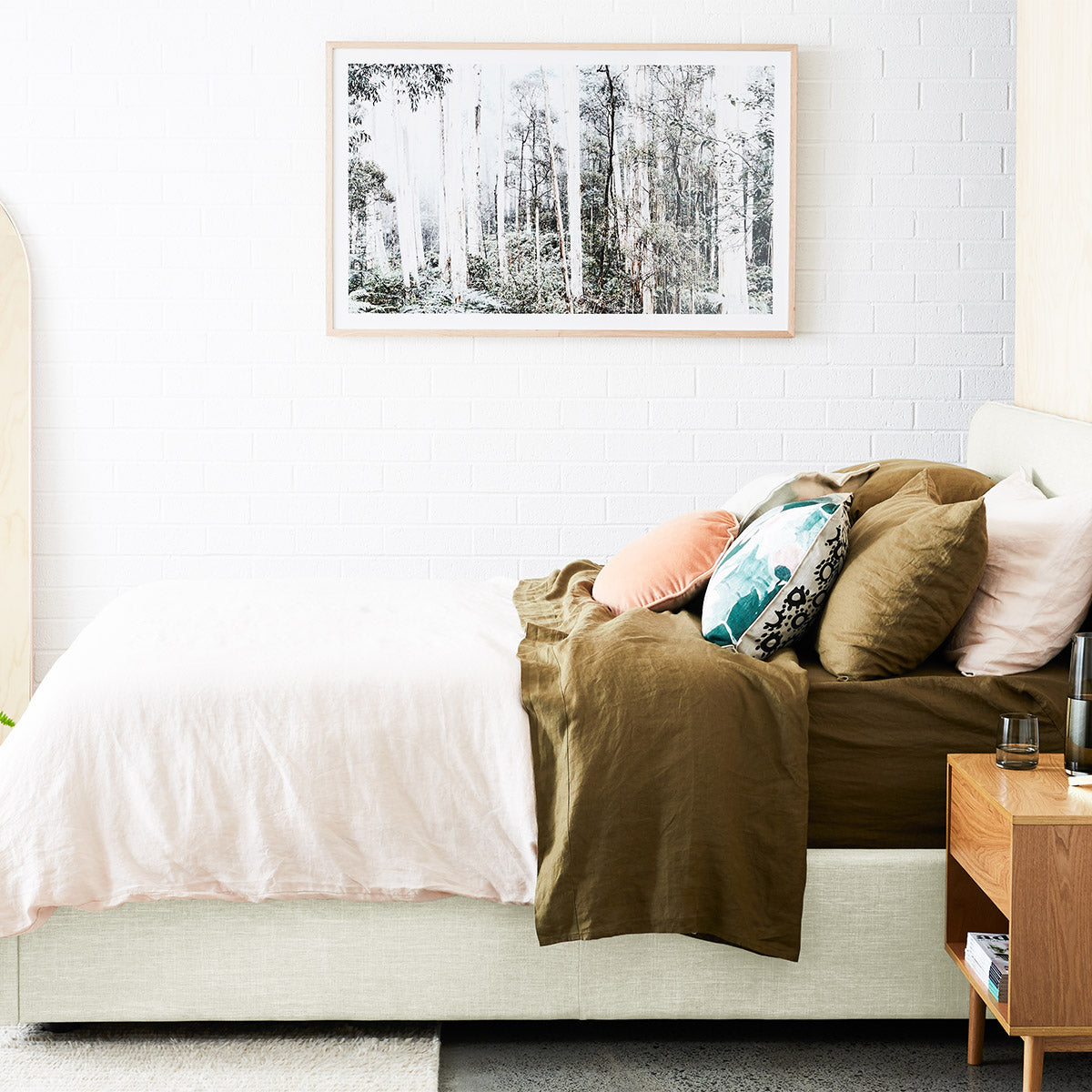 Premium Dane Fabric King Single Bed - Soft, Durable & Comfortable for Adults & Teens - Perfect for Guest Rooms, Dorms & Small Spaces