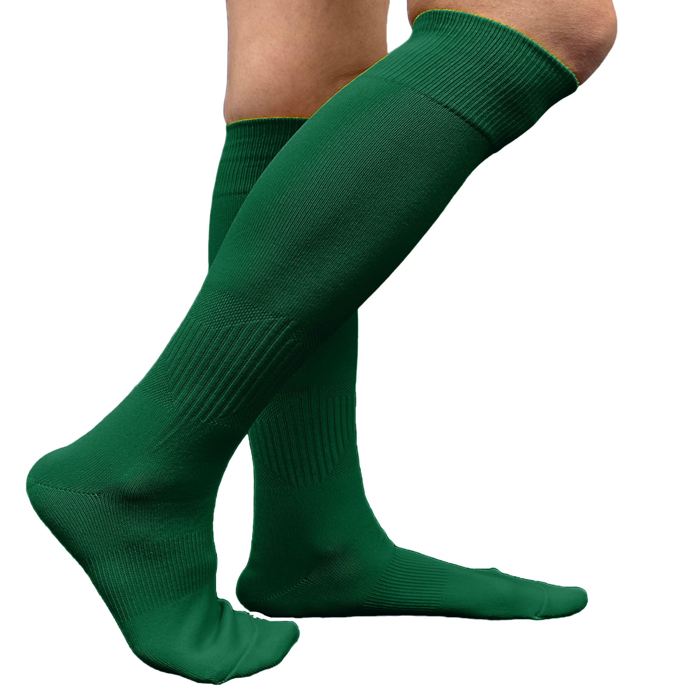 Affordable Polyester Soccer Knee High Socks - Breathable Team Sports Socks for Men & Women - Perfect for Soccer, Running, Football and Gym Workouts